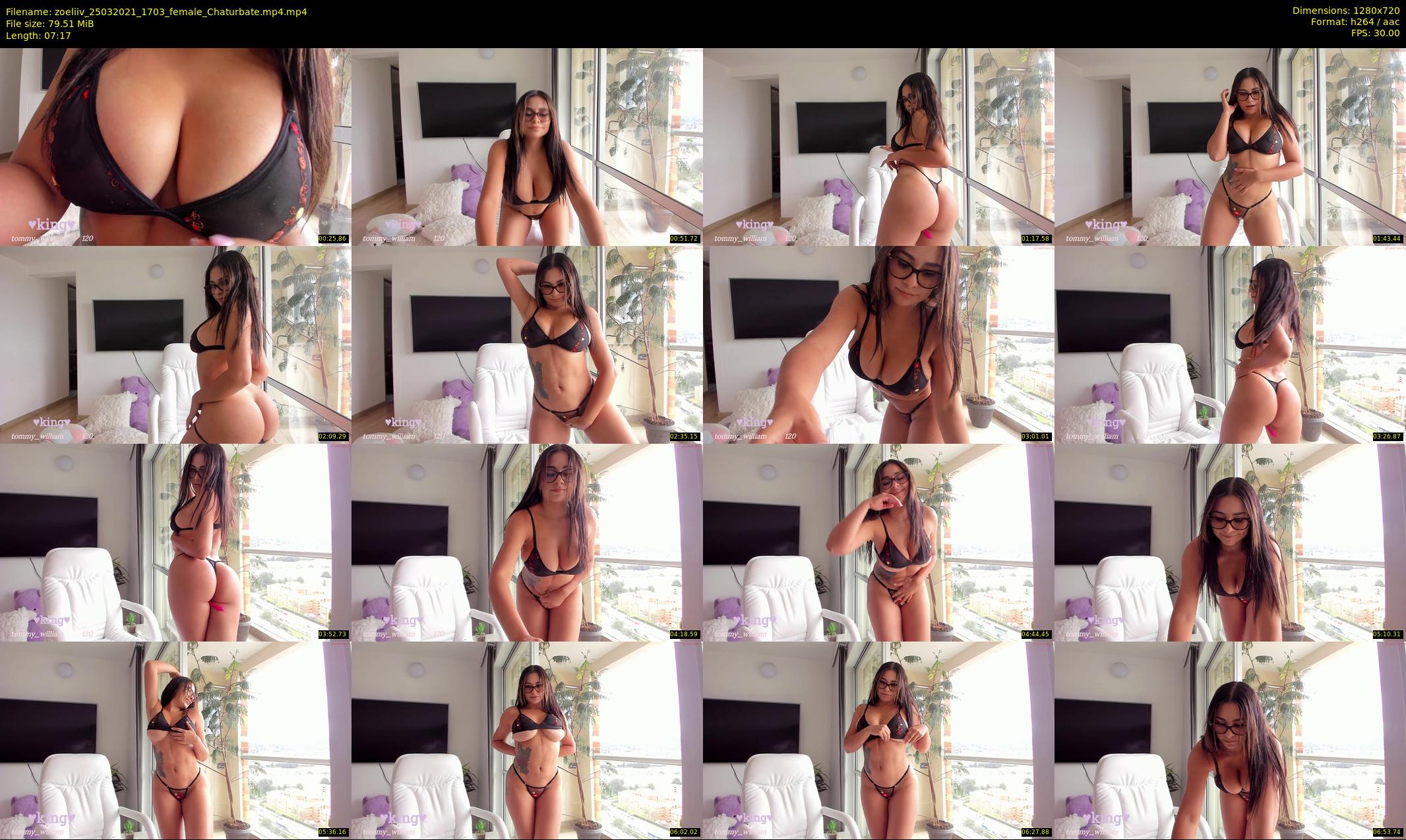 zoeliiv — 8 minute Chaturbate female cam show recording, 720p, Mar 25, 2021
