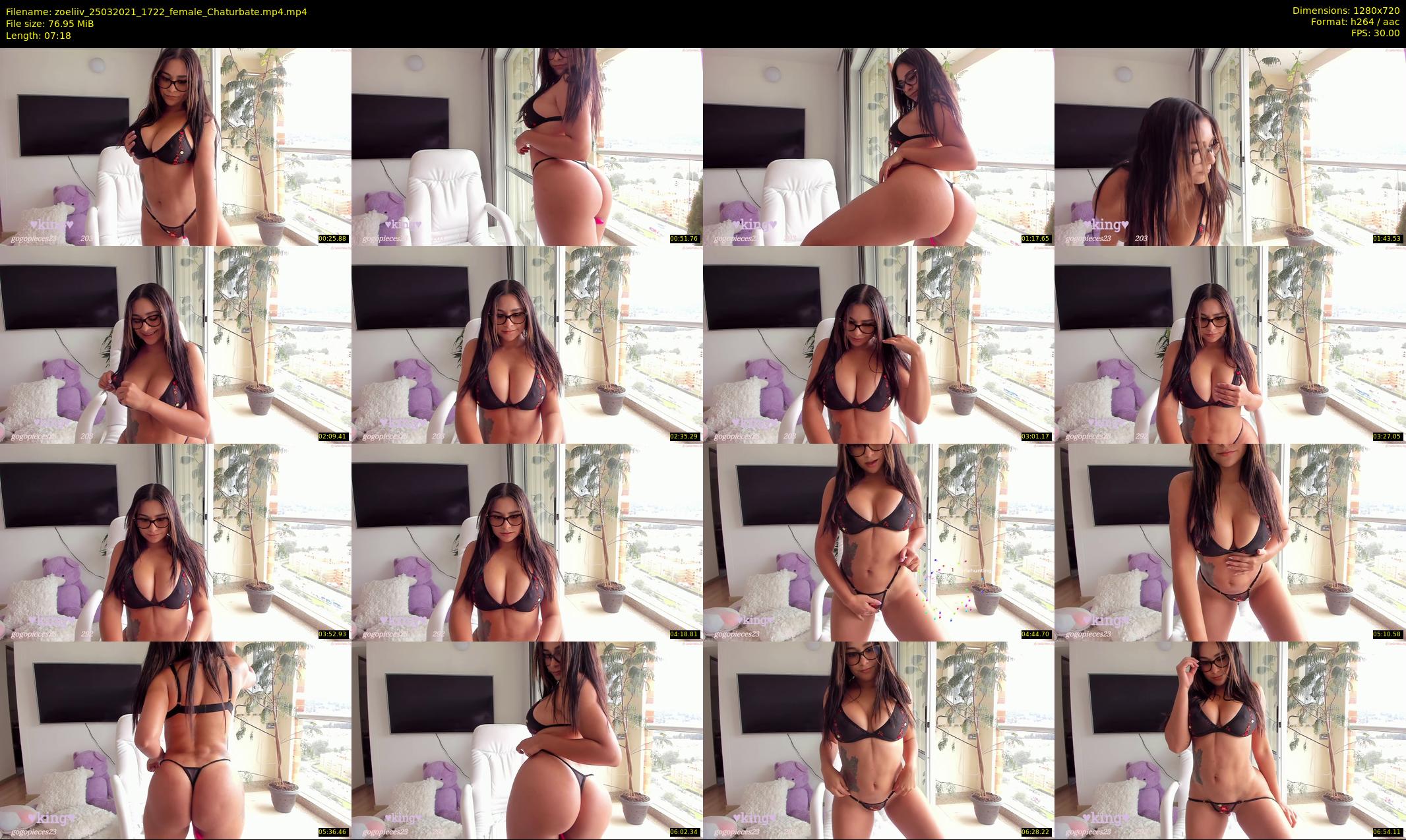 zoeliiv — 8 minute Chaturbate female cam show recording, 720p, Mar 25, 2021