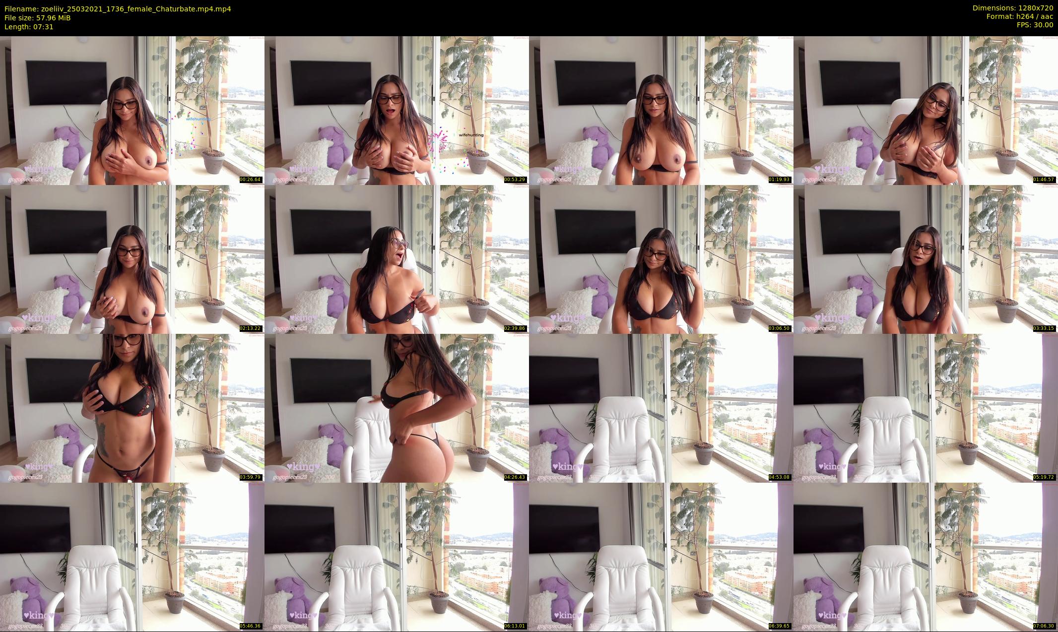 zoeliiv — 8 minute Chaturbate female cam show recording, 720p, Mar 25, 2021