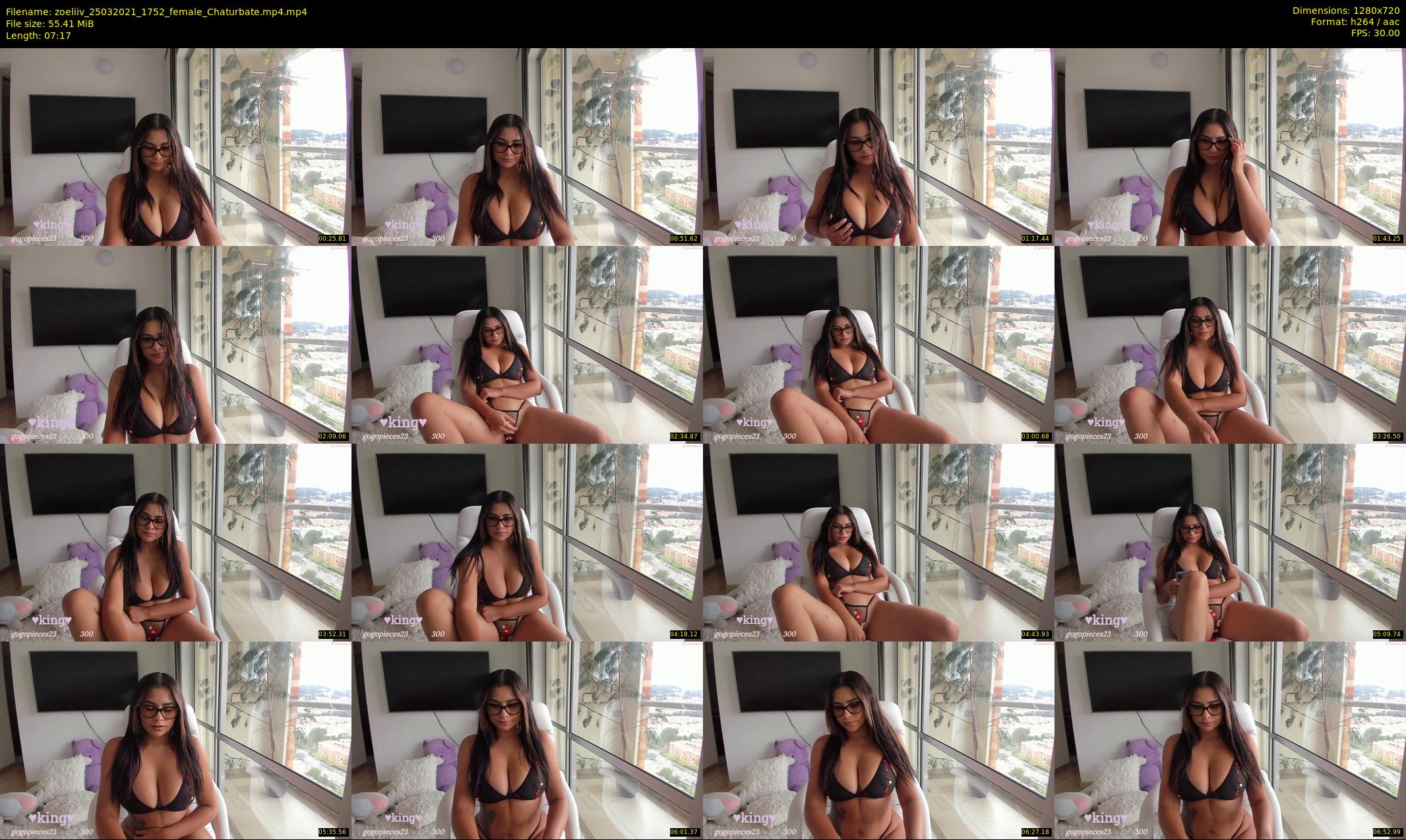 zoeliiv — 8 minute Chaturbate female cam show recording, 720p, Mar 25, 2021