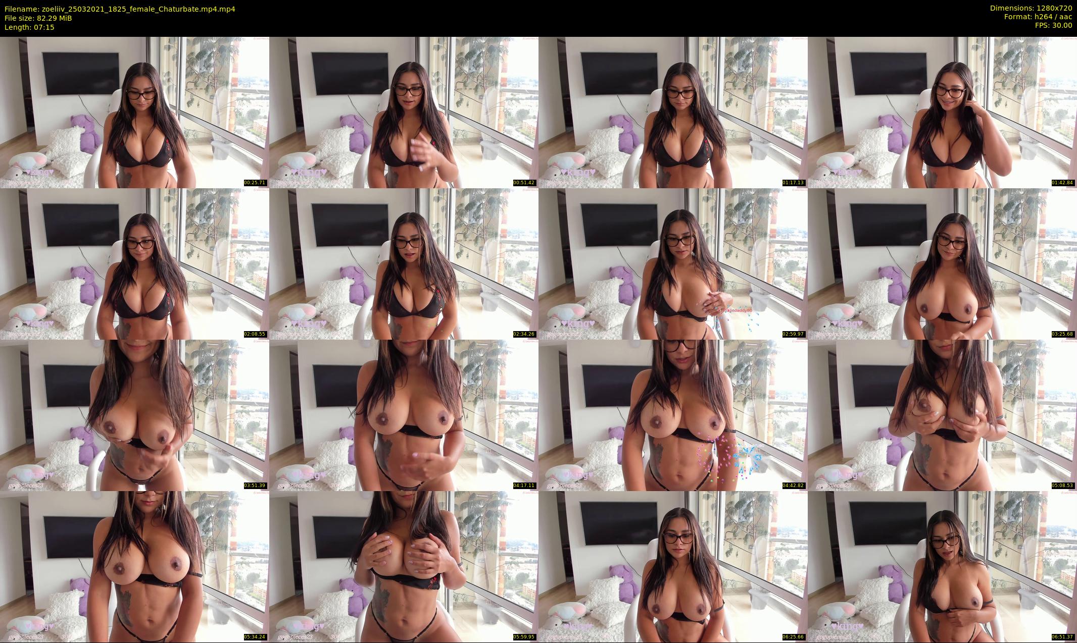 zoeliiv — 8 minute Chaturbate female cam show recording, 720p, Mar 25, 2021