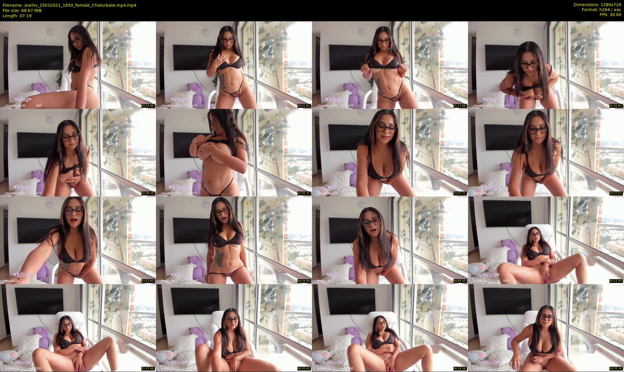 zoeliiv — 8 minute Chaturbate female cam show recording, 720p, Mar 25, 2021