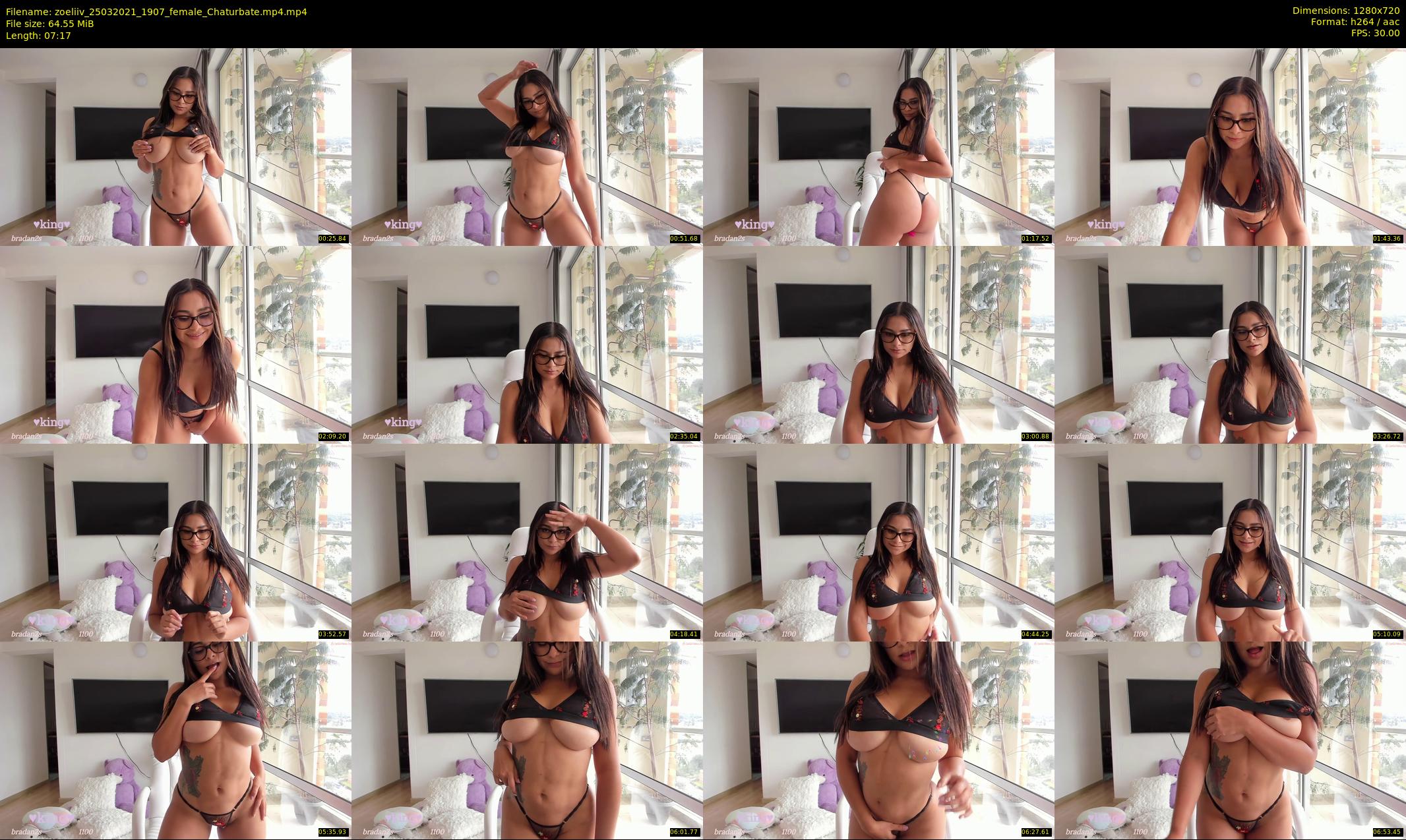 zoeliiv — 8 minute Chaturbate female cam show recording, 720p, Mar 25, 2021