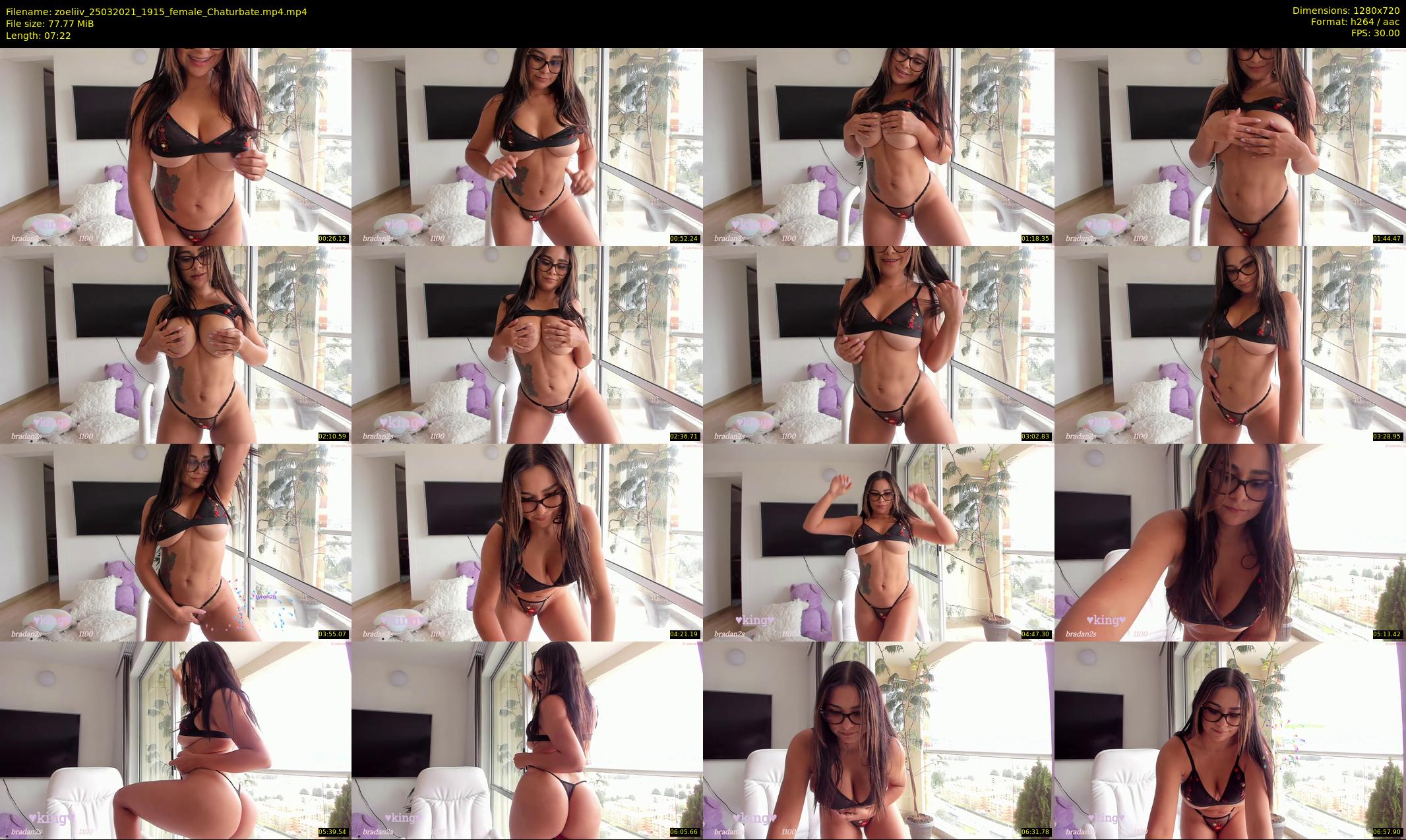 zoeliiv — 8 minute Chaturbate female cam show recording, 720p, Mar 25, 2021