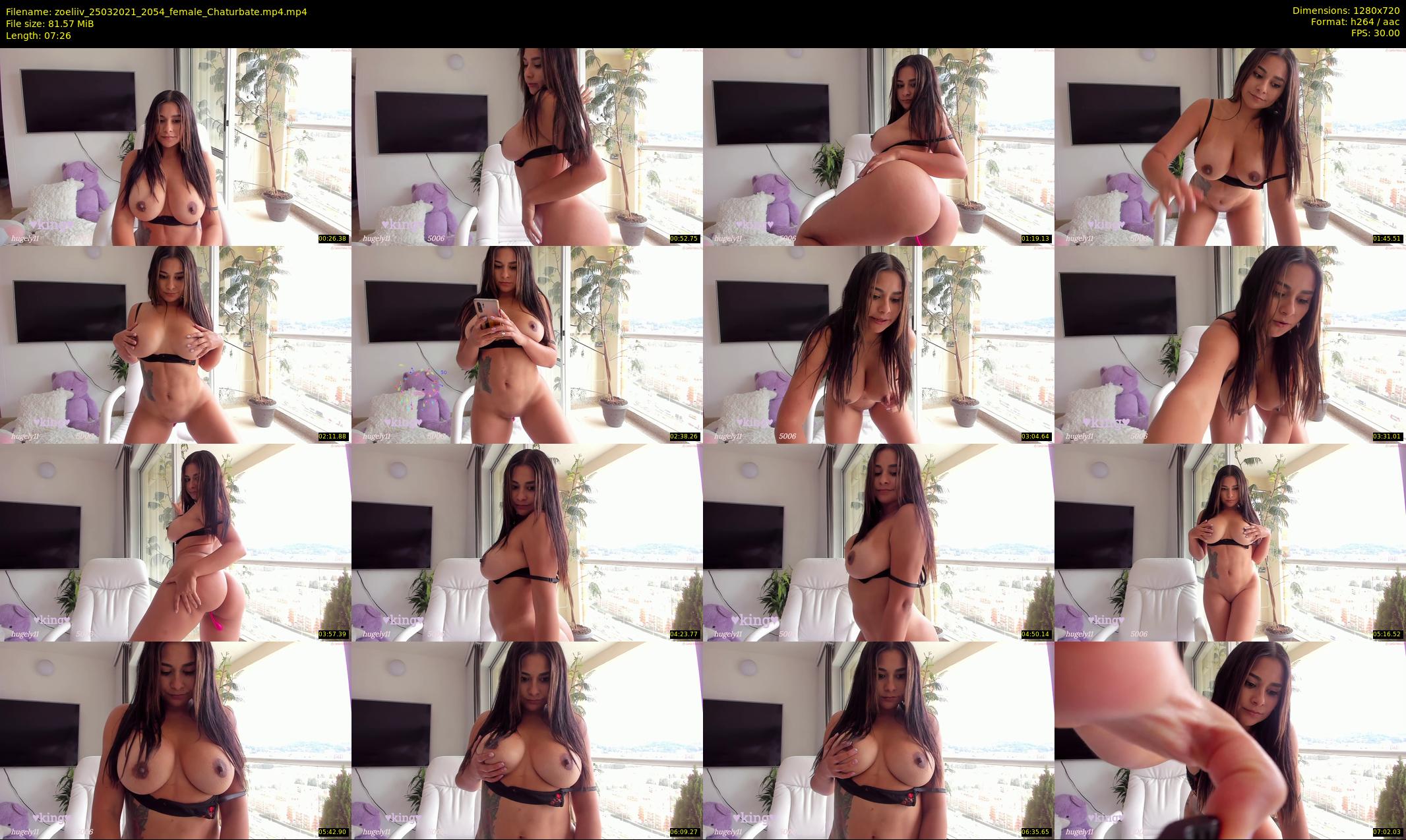 zoeliiv — 8 minute Chaturbate female cam show recording, 720p, Mar 25, 2021