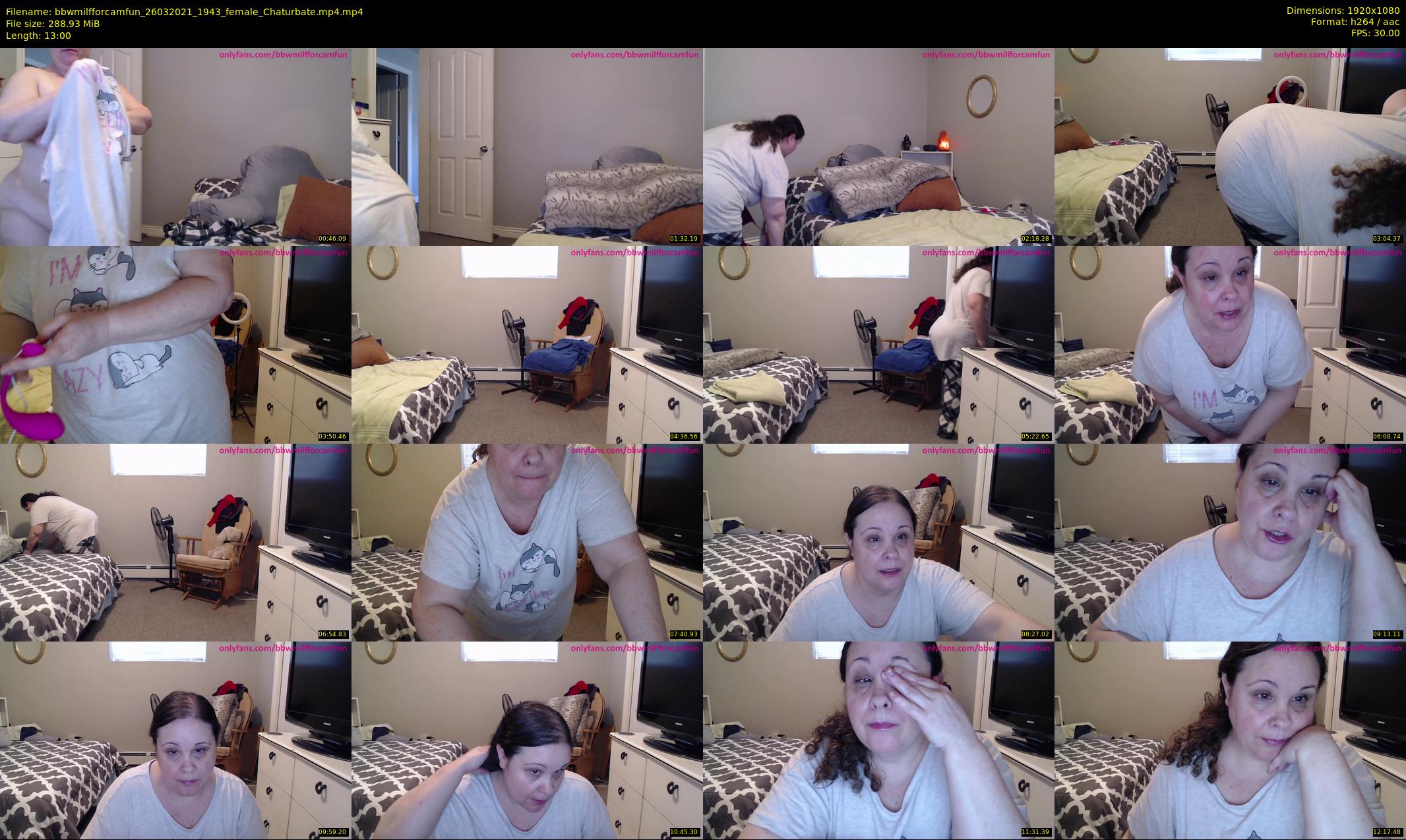 bbwmilfforcamfun — 13 minute Chaturbate female cam show recording, 1080p, Mar 26, 2021