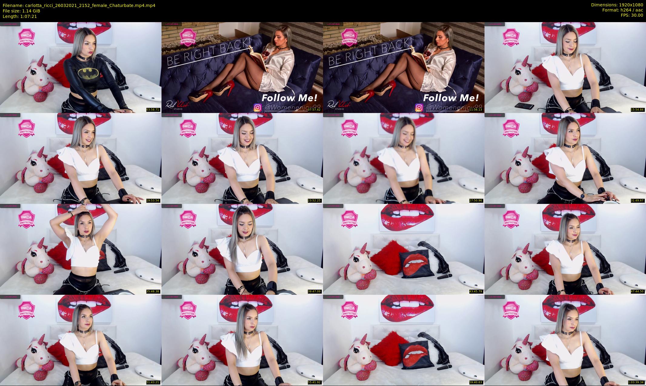 carlotta_ricci — 68 minute Chaturbate female cam show recording, 1080p, Mar 26, 2021