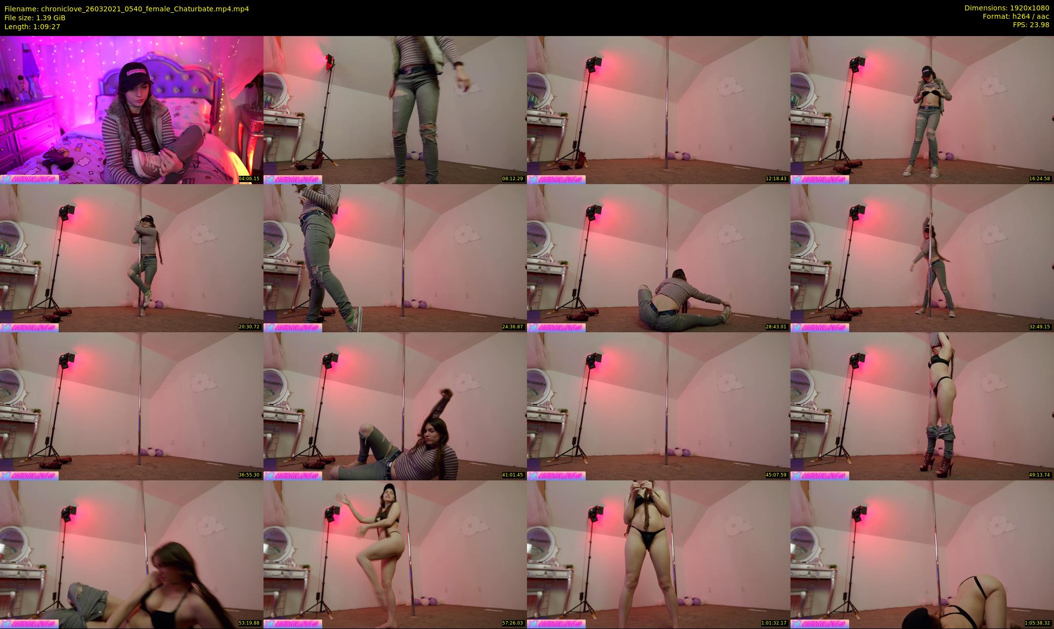 chroniclove — 70 minute Chaturbate female cam show recording, 1080p, Mar 26, 2021