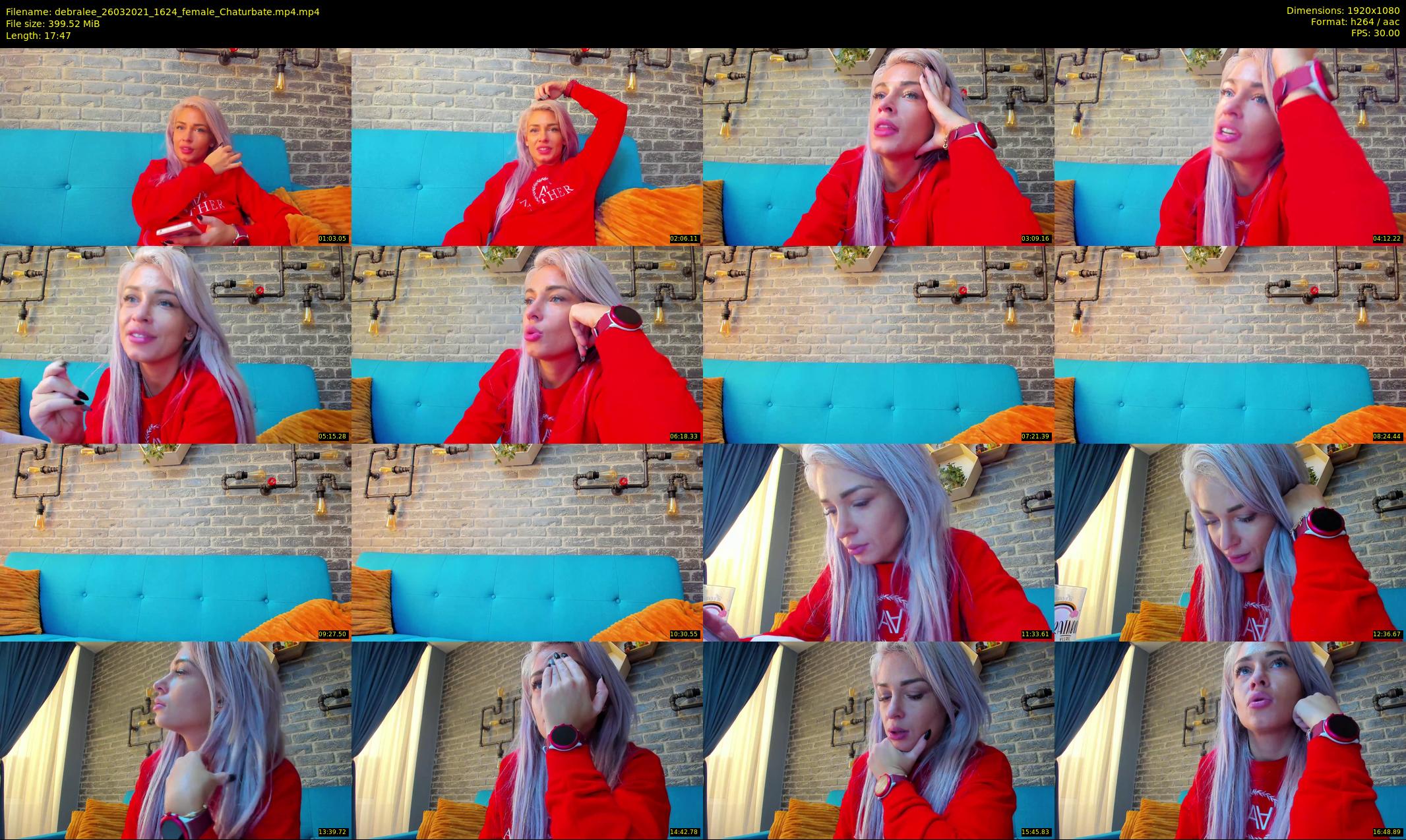 debralee — 18 minute Chaturbate female cam show recording, 1080p, Mar 26, 2021