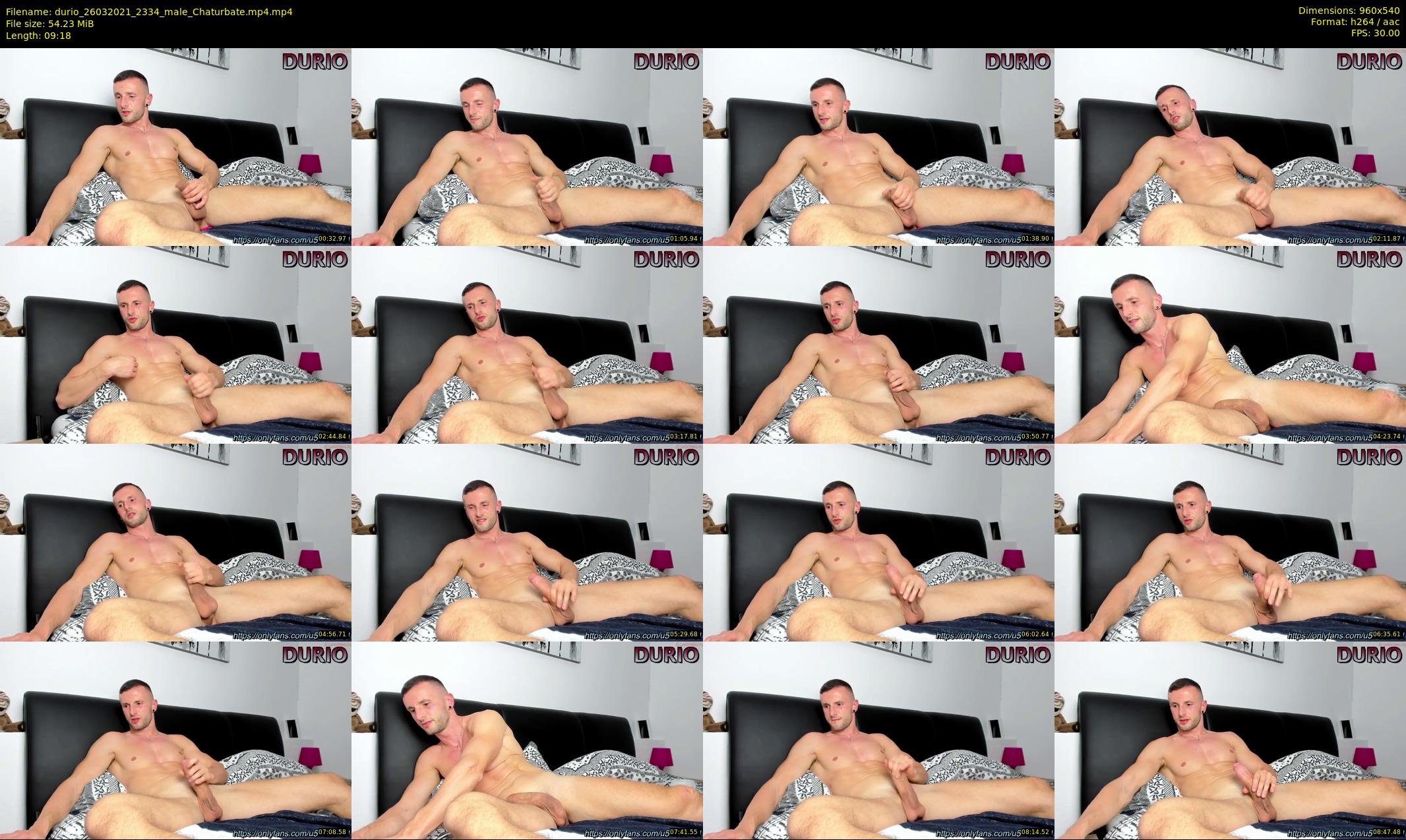 durio — 10 minute Chaturbate male cam show recording, 480p, Mar 26, 2021