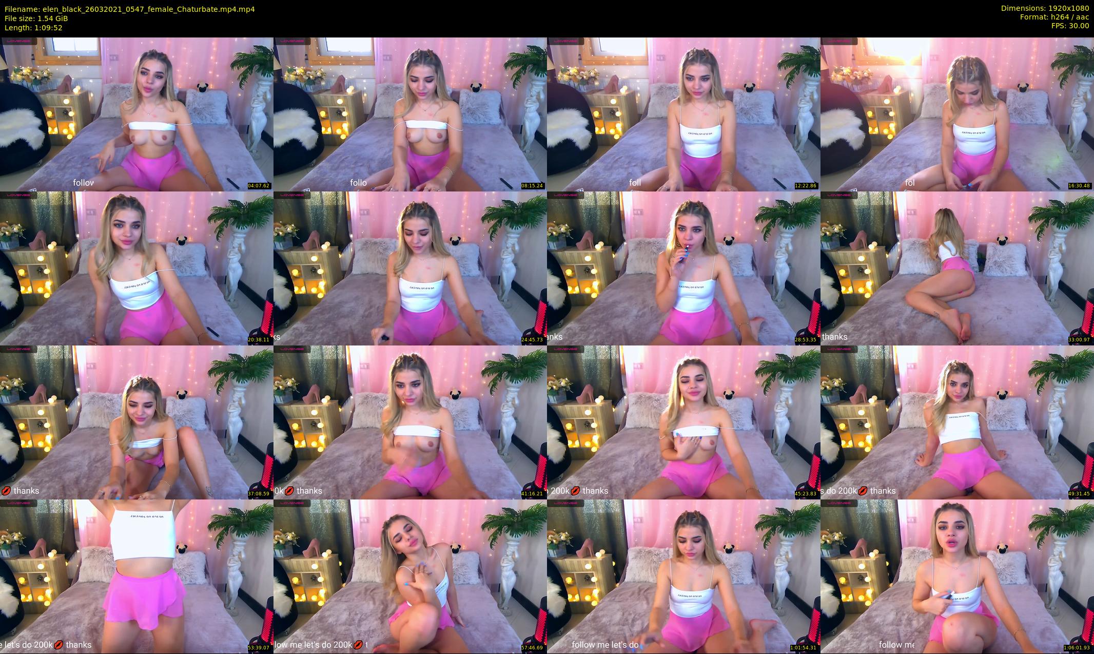 elen_black — 70 minute Chaturbate female cam show recording, 1080p, Mar 26, 2021