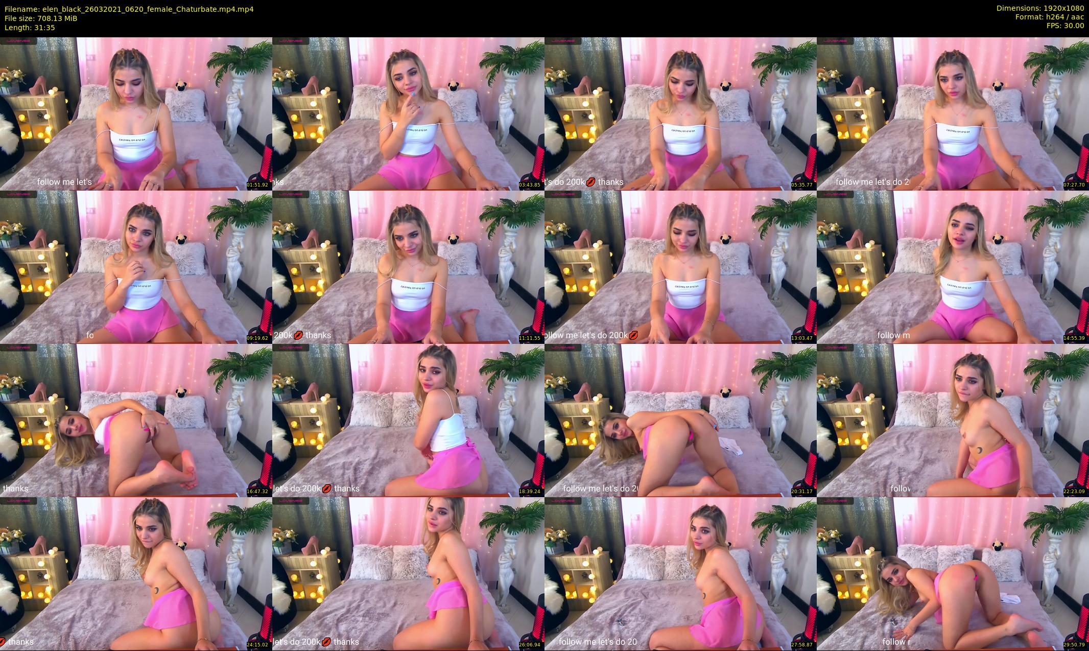 elen_black — 32 minute Chaturbate female cam show recording, 1080p, Mar 26, 2021