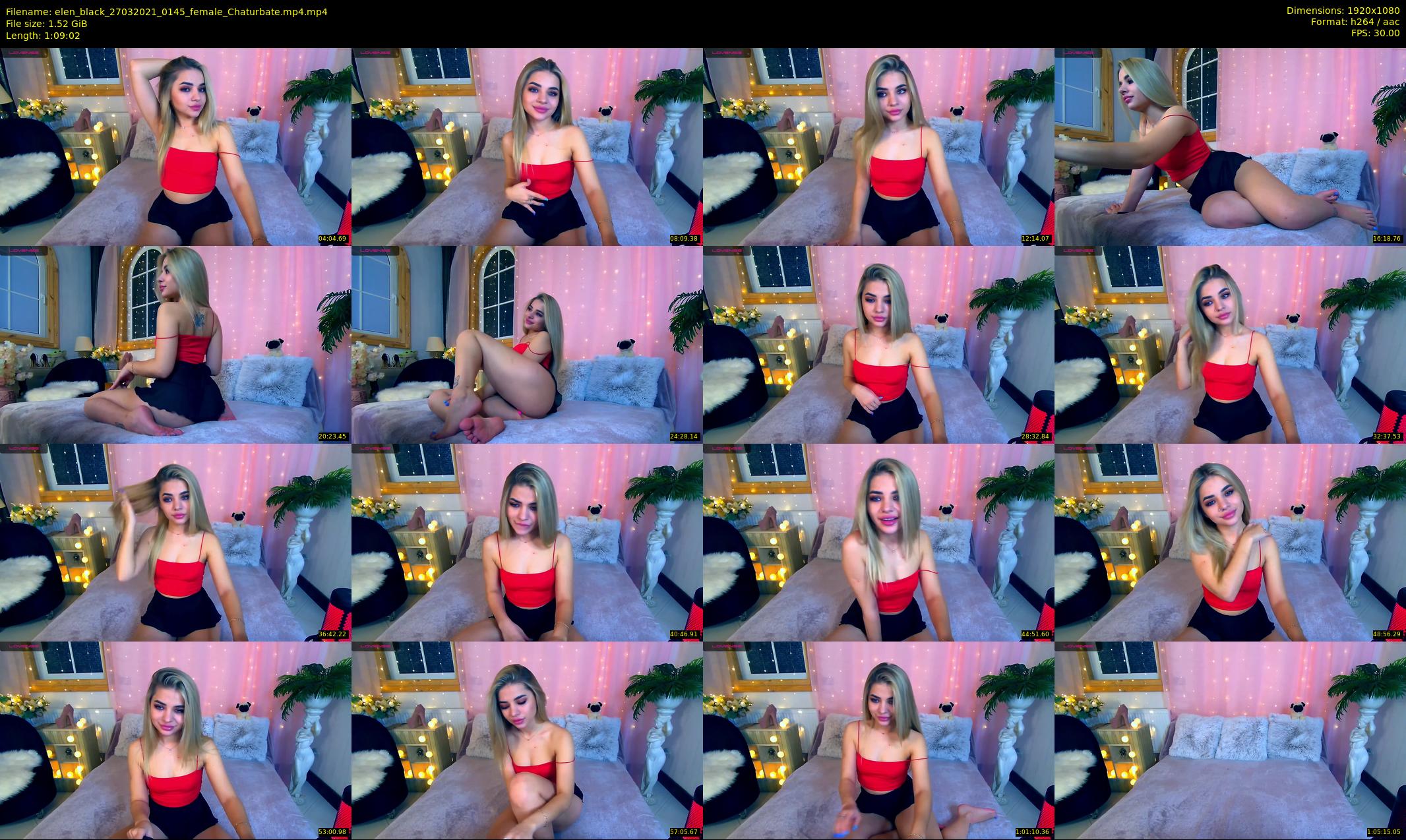 elen_black — 70 minute Chaturbate female cam show recording, 1080p, Mar 27, 2021
