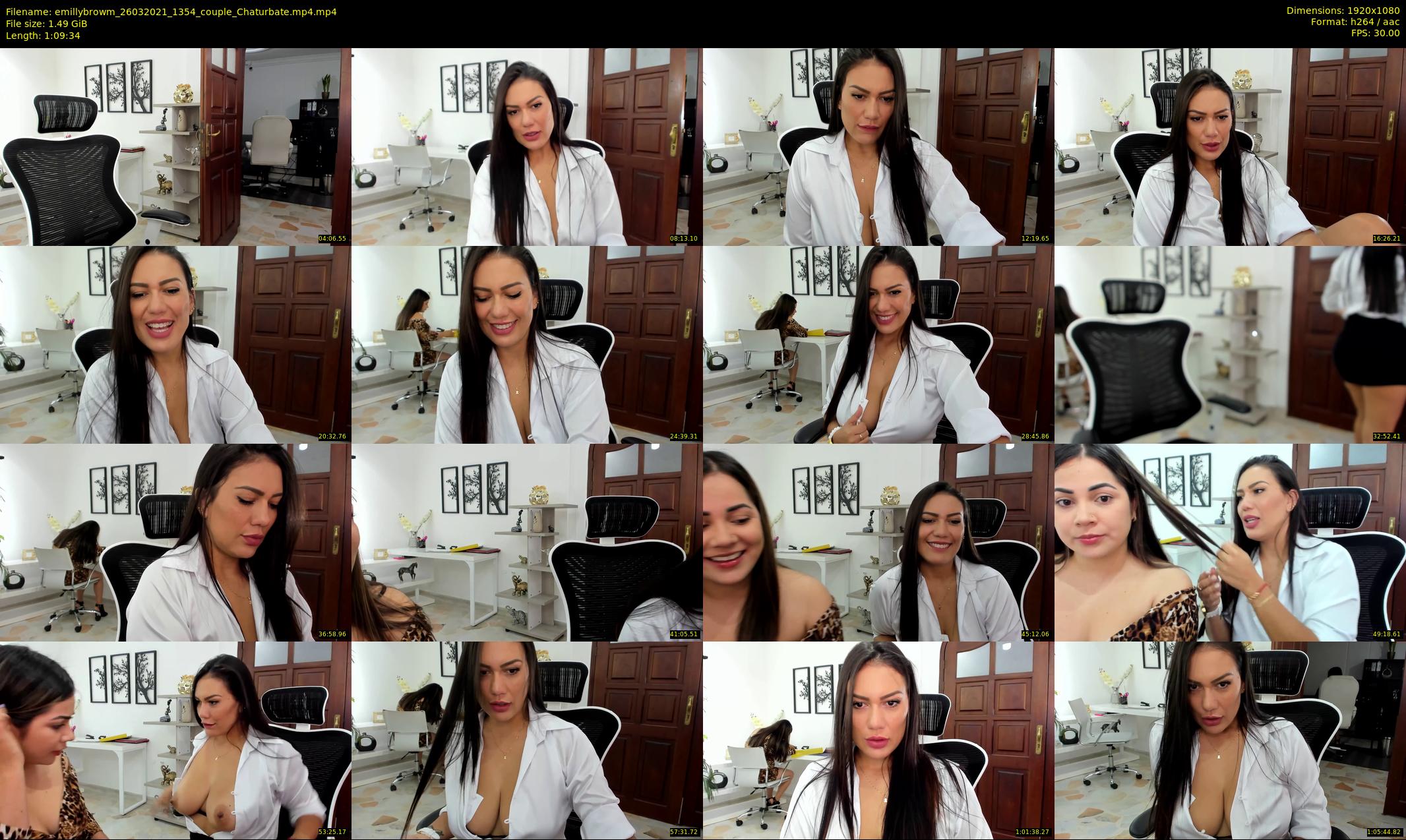 emillybrowm — 70 minute Chaturbate couple cam show recording, 1080p, Mar 26, 2021