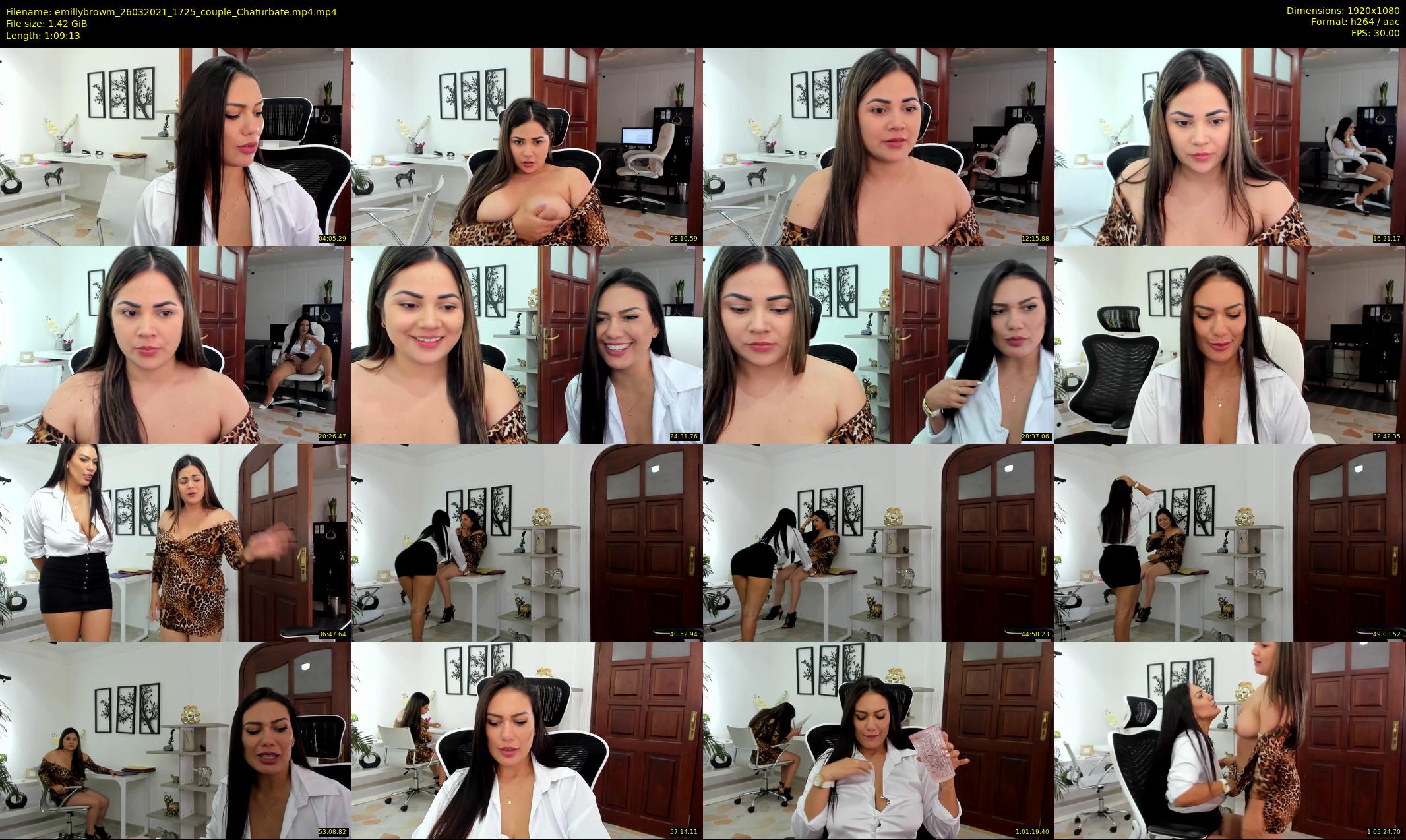 emillybrowm — 70 minute Chaturbate couple cam show recording, 1080p, Mar 26, 2021
