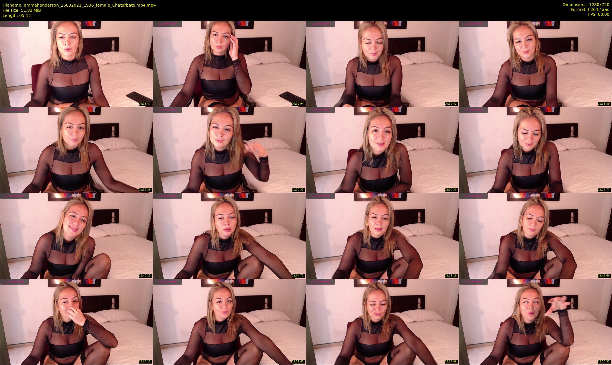 emmahenderson — 6 minute Chaturbate female cam show recording, 720p, Mar 26, 2021