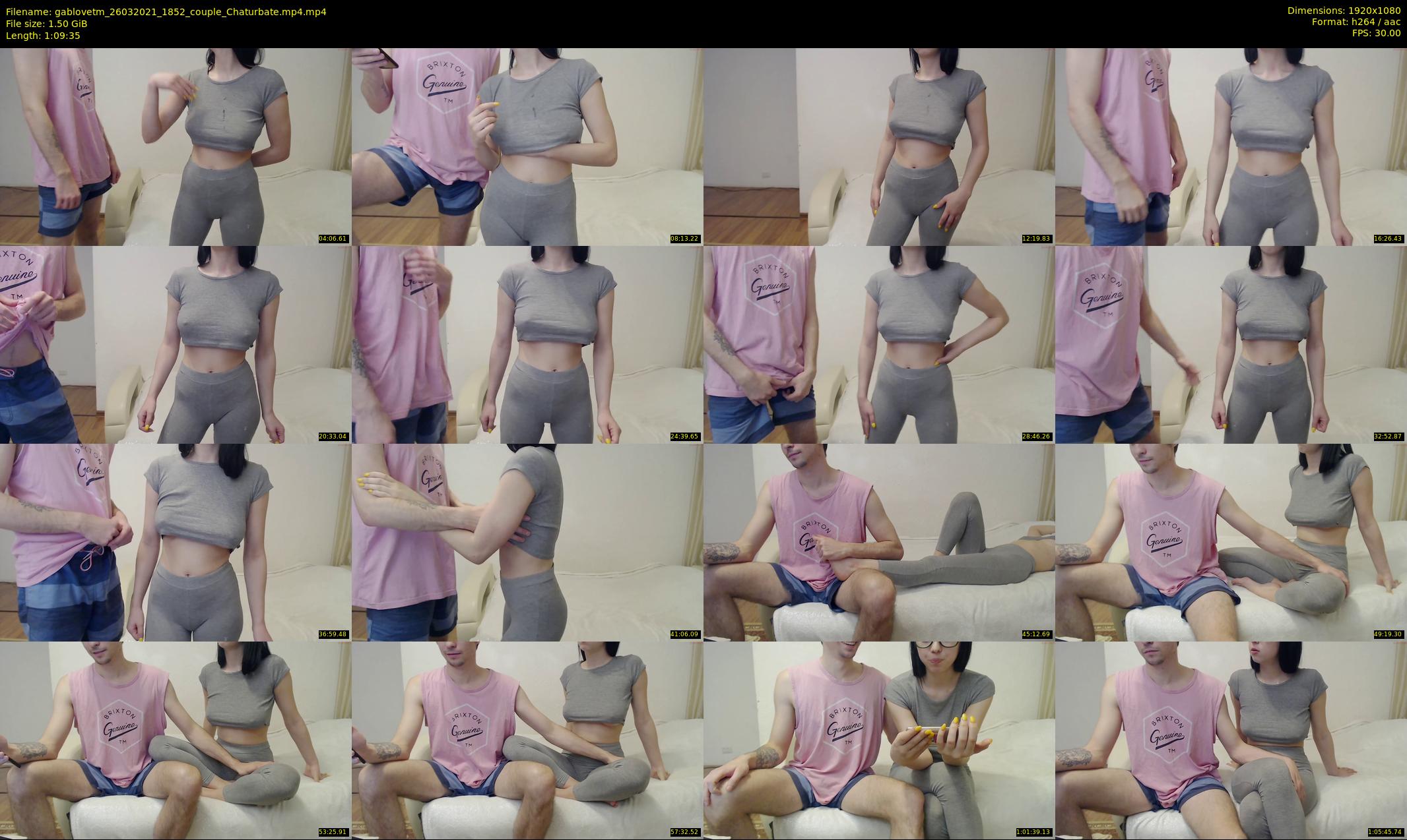 gablovetm — 70 minute Chaturbate couple cam show recording, 1080p, Mar 26, 2021