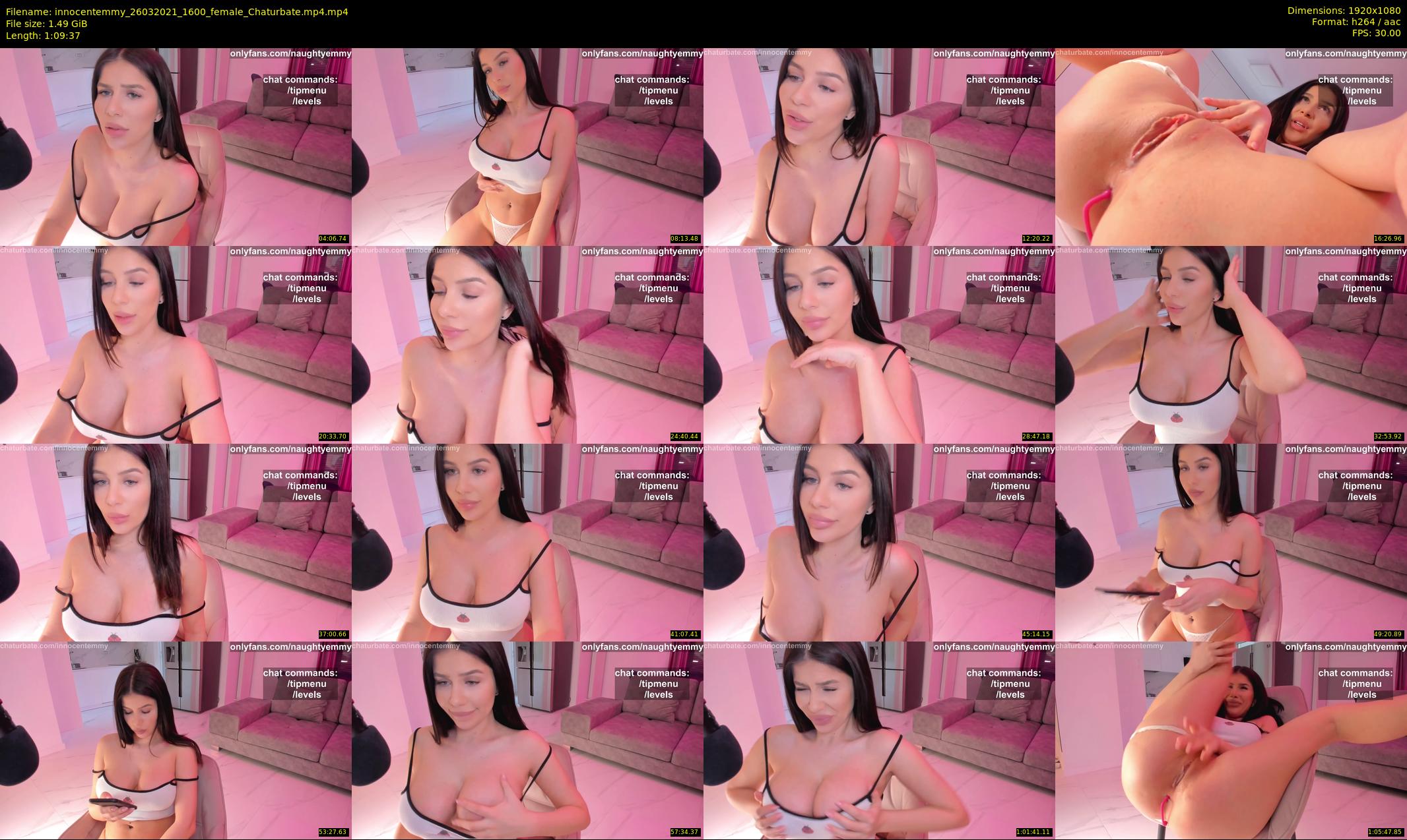 innocentemmy — 70 minute Chaturbate female cam show recording, 1080p, Mar 26, 2021