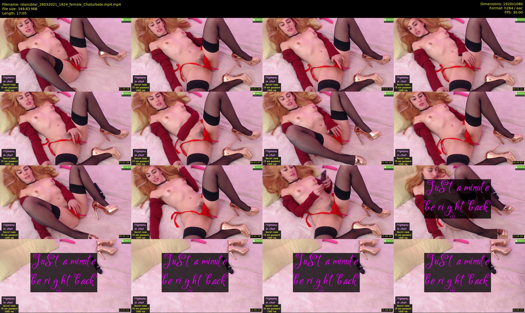 islanublar — 18 minute Chaturbate female cam show recording, 1080p, Mar 26, 2021