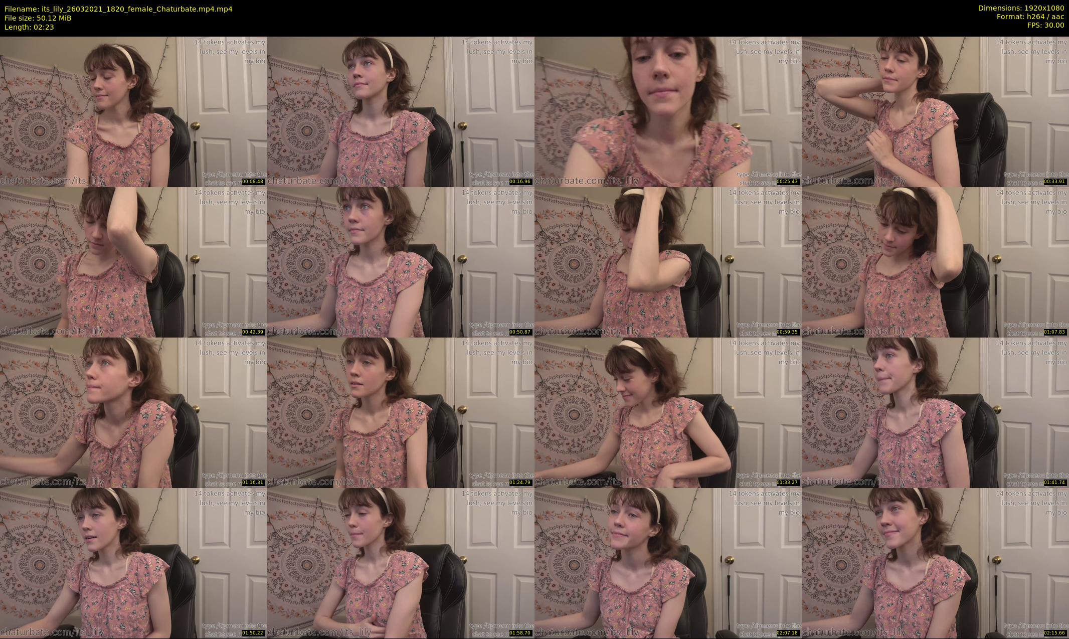 its_lily — 3 minute Chaturbate female cam show recording, 1080p, Mar 26, 2021