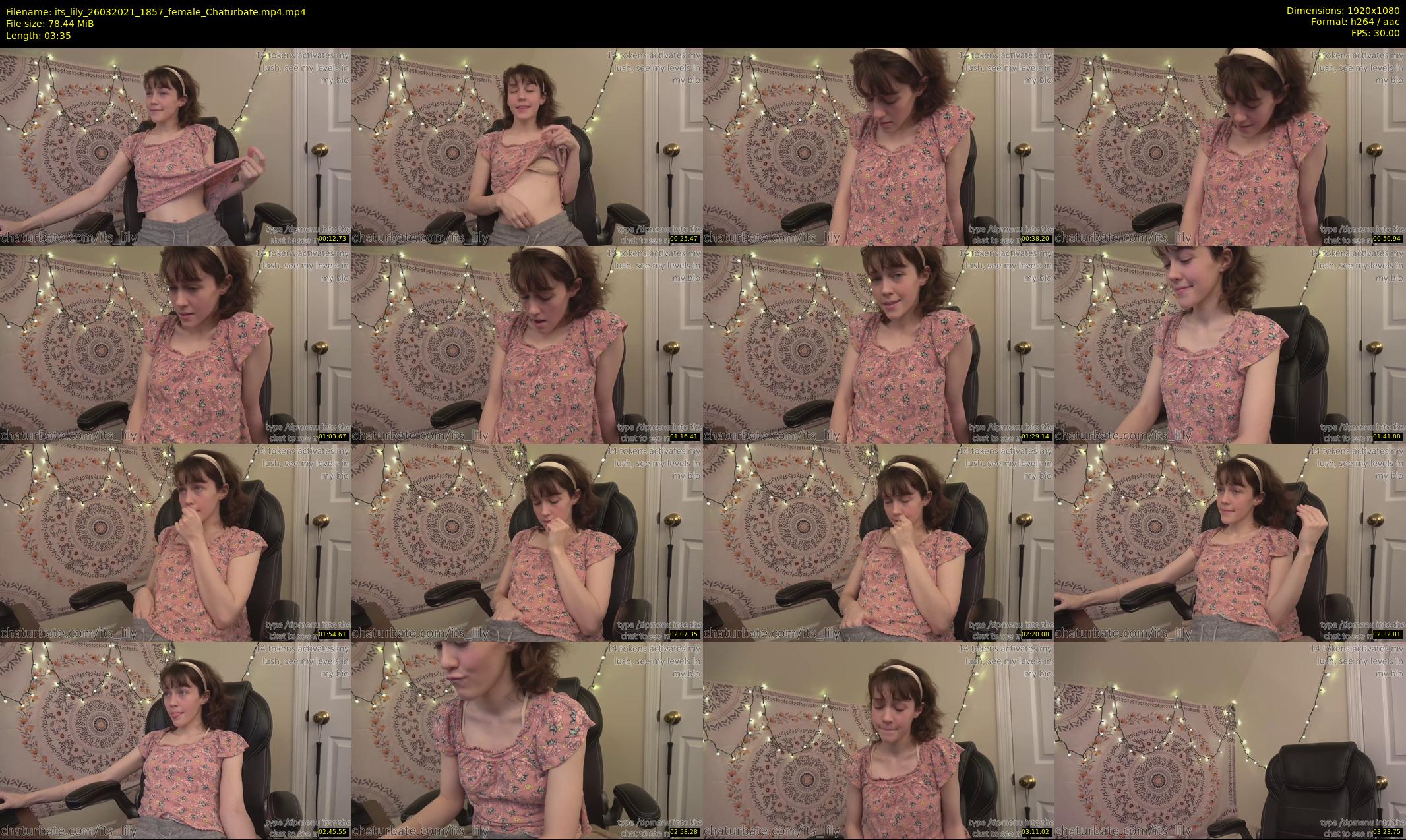 its_lily — 4 minute Chaturbate female cam show recording, 1080p, Mar 26, 2021