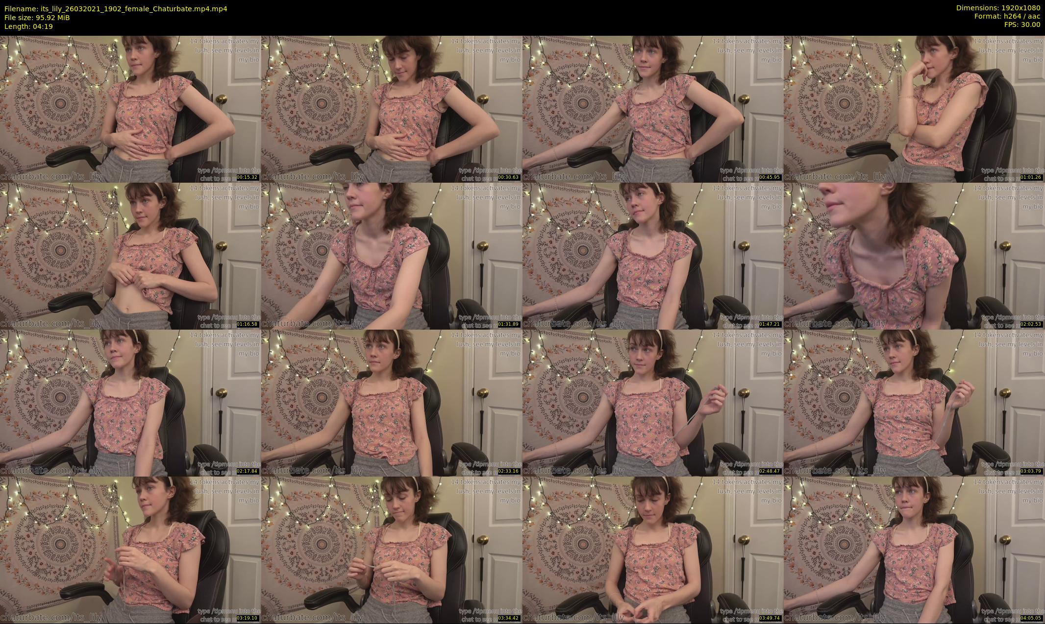 its_lily — 5 minute Chaturbate female cam show recording, 1080p, Mar 26, 2021
