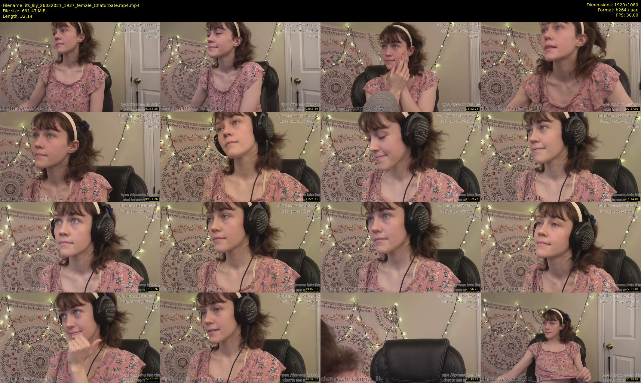 its_lily — 33 minute Chaturbate female cam show recording, 1080p, Mar 26, 2021