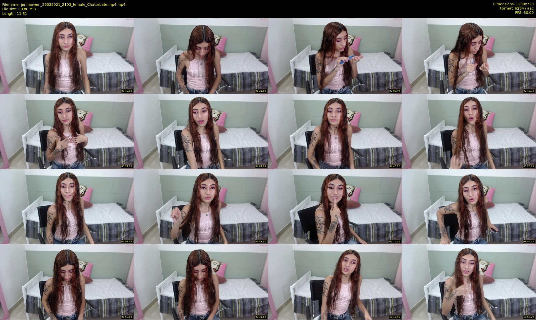 jennaowen — 12 minute Chaturbate female cam show recording, 720p, Mar 26, 2021