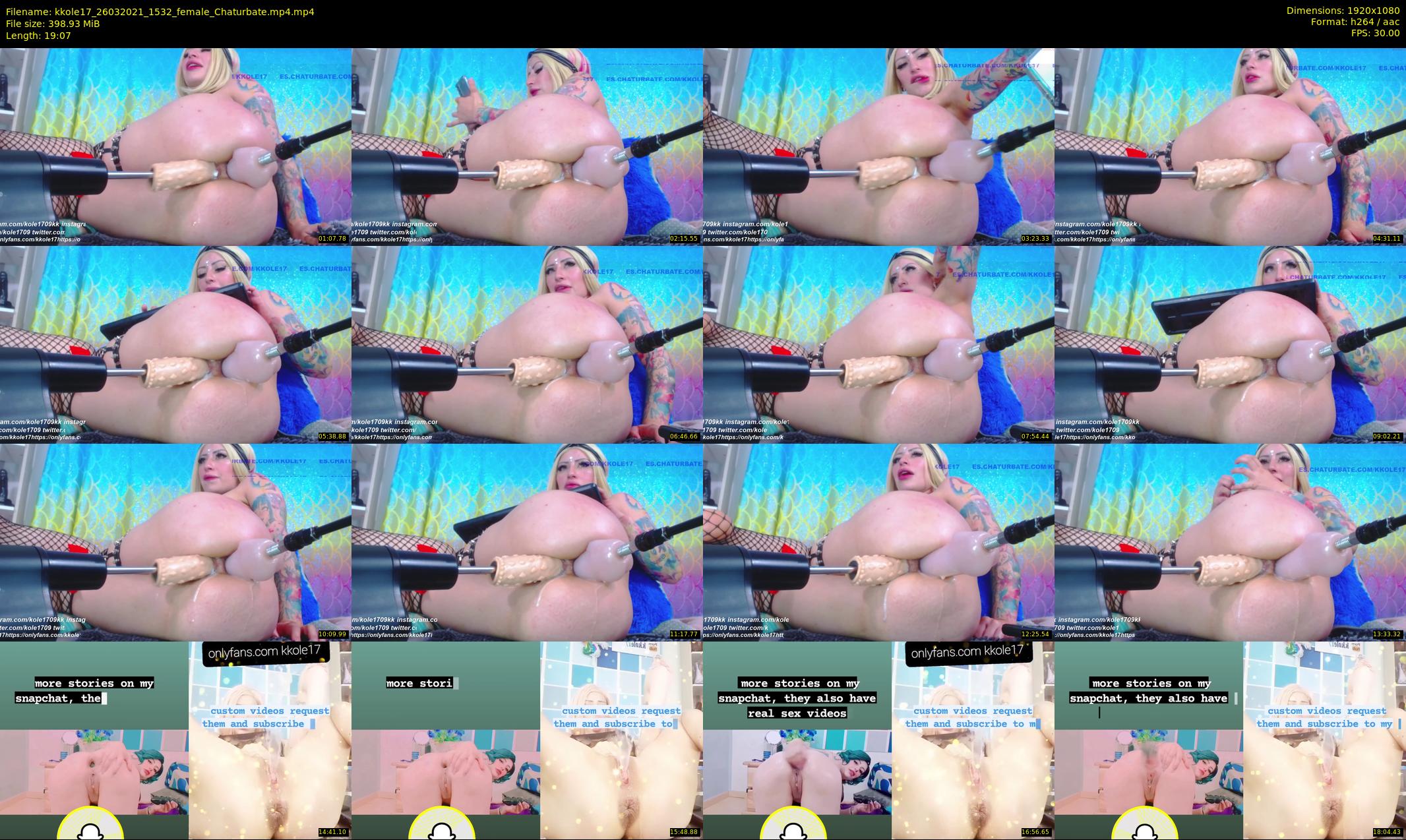 kkole17 — 20 minute Chaturbate female cam show recording, 1080p, Mar 26, 2021