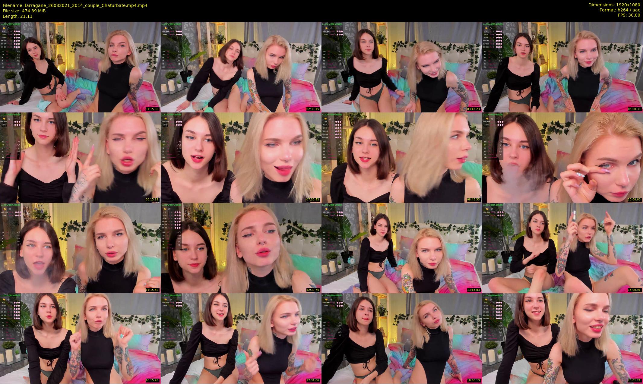 larragane — 22 minute Chaturbate couple cam show recording, 1080p, Mar 26, 2021