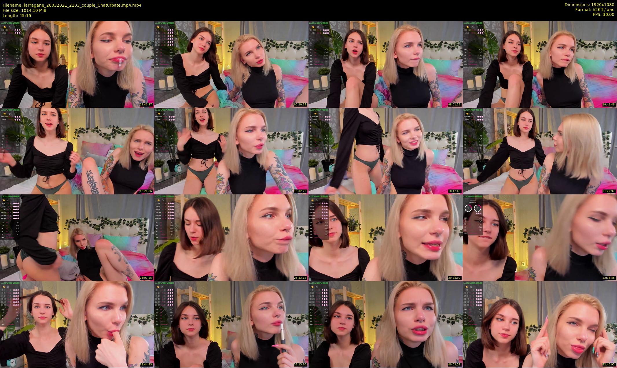 larragane — 46 minute Chaturbate couple cam show recording, 1080p, Mar 26, 2021