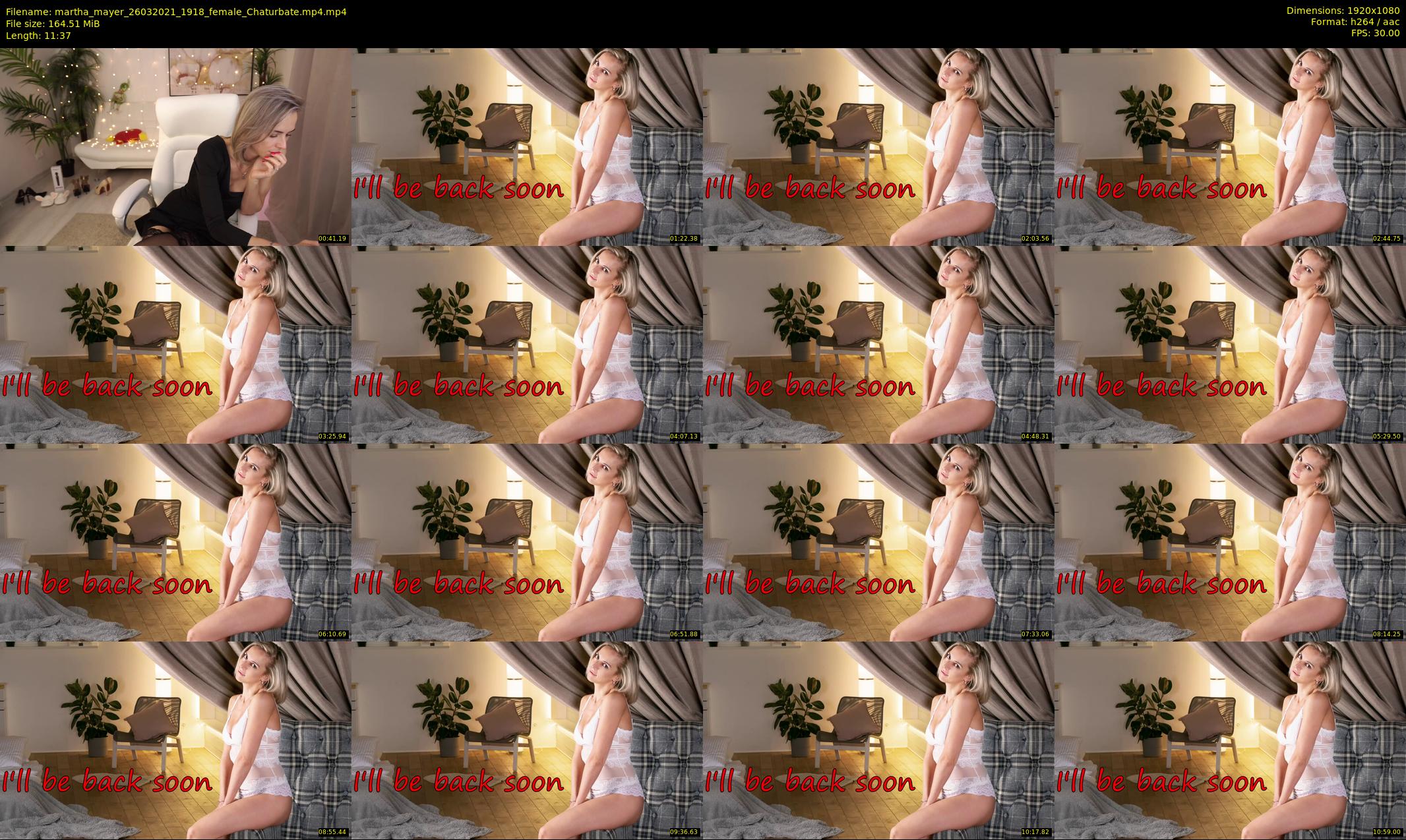 martha_mayer — 12 minute Chaturbate female cam show recording, 1080p, Mar 26, 2021