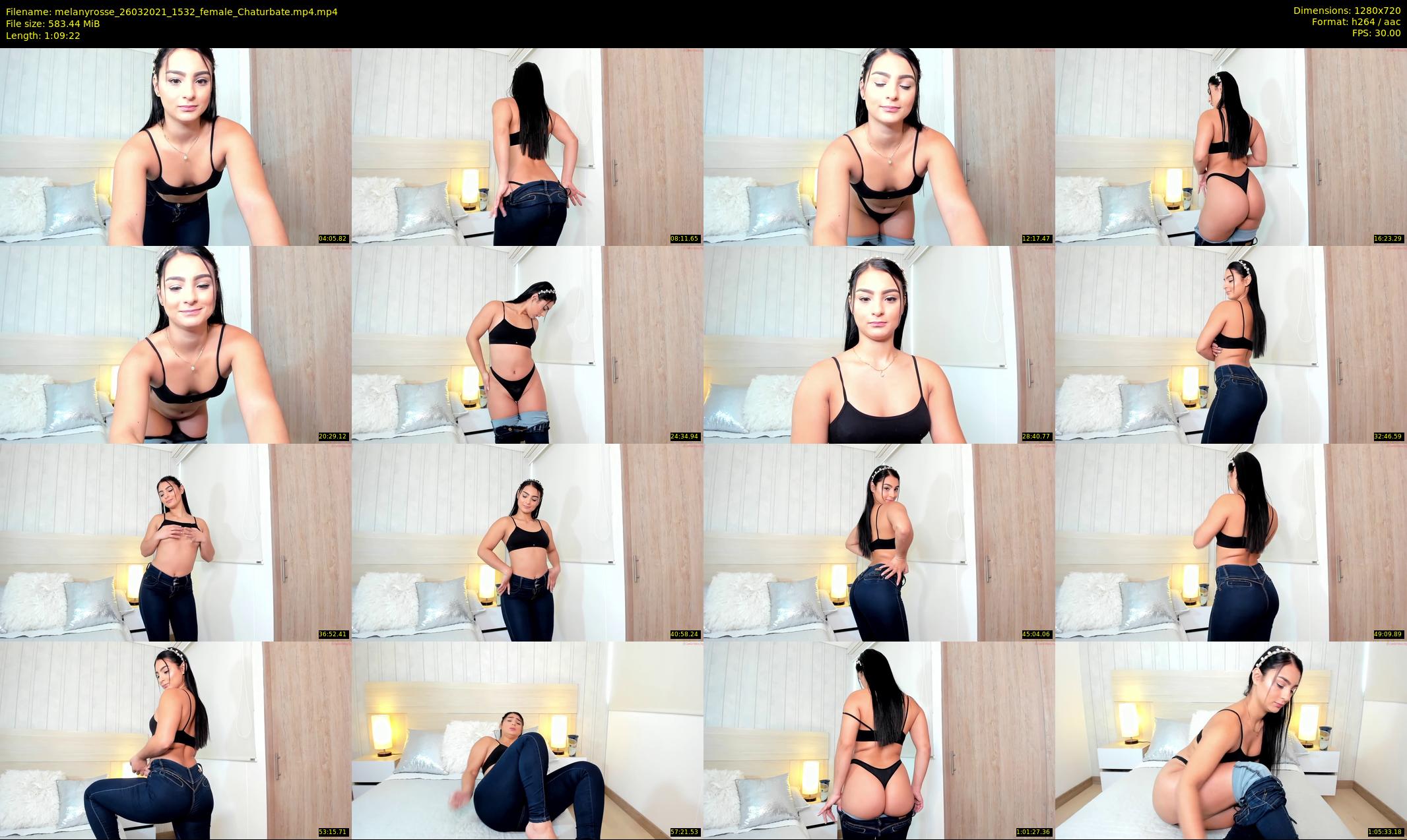 melanyrosse — 70 minute Chaturbate female cam show recording, 720p, Mar 26, 2021