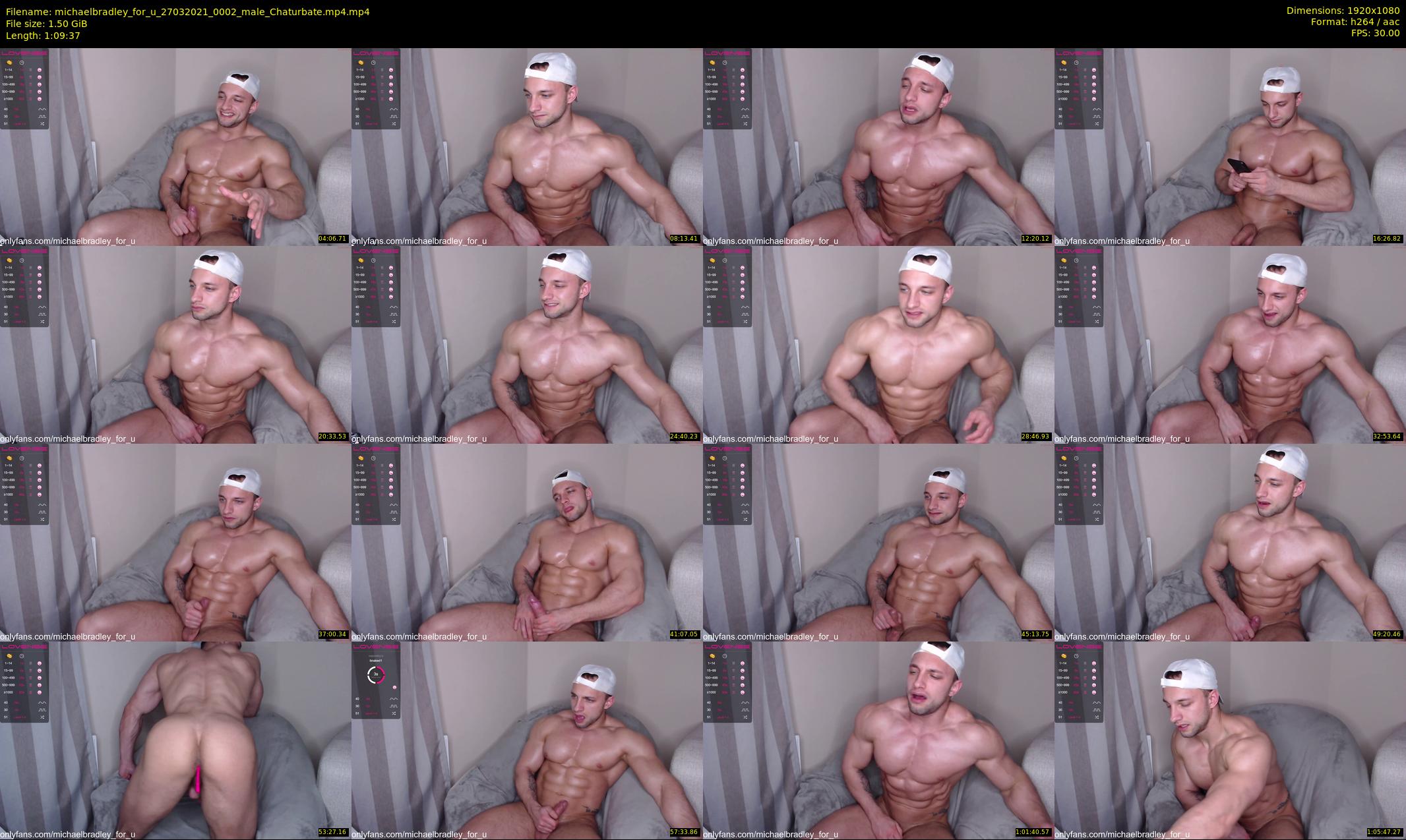 michaelbradley_for_u — 70 minute Chaturbate male cam show recording, 1080p, Mar 27, 2021