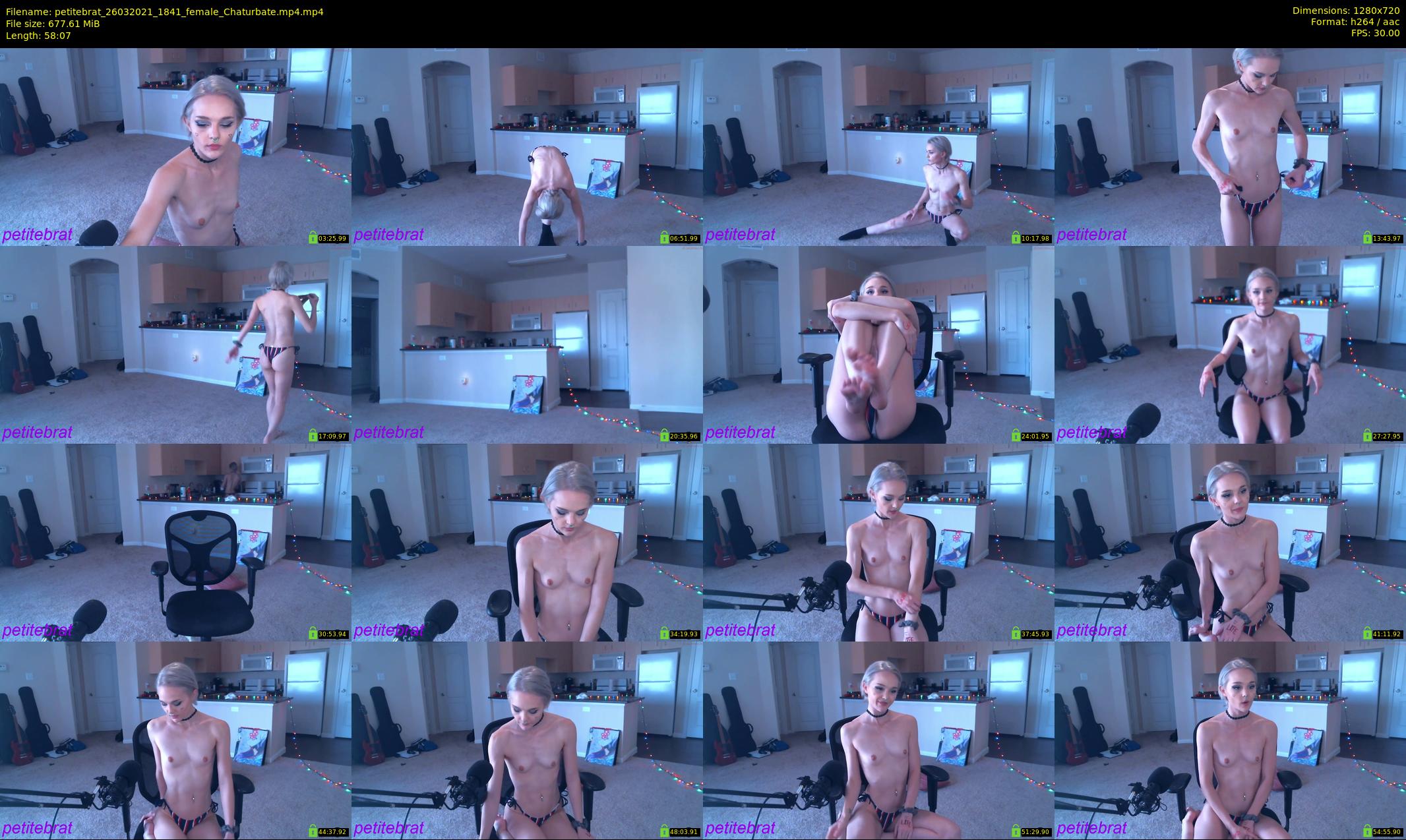 petitebrat — 59 minute Chaturbate female cam show recording, 720p, Mar 26, 2021