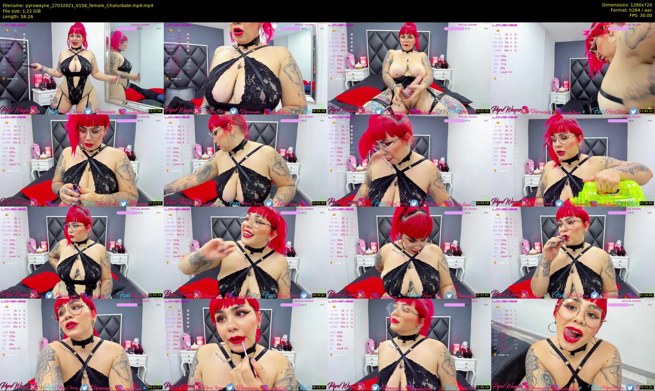 pyrowayne — 59 minute Chaturbate female cam show recording, 720p, Mar 27, 2021
