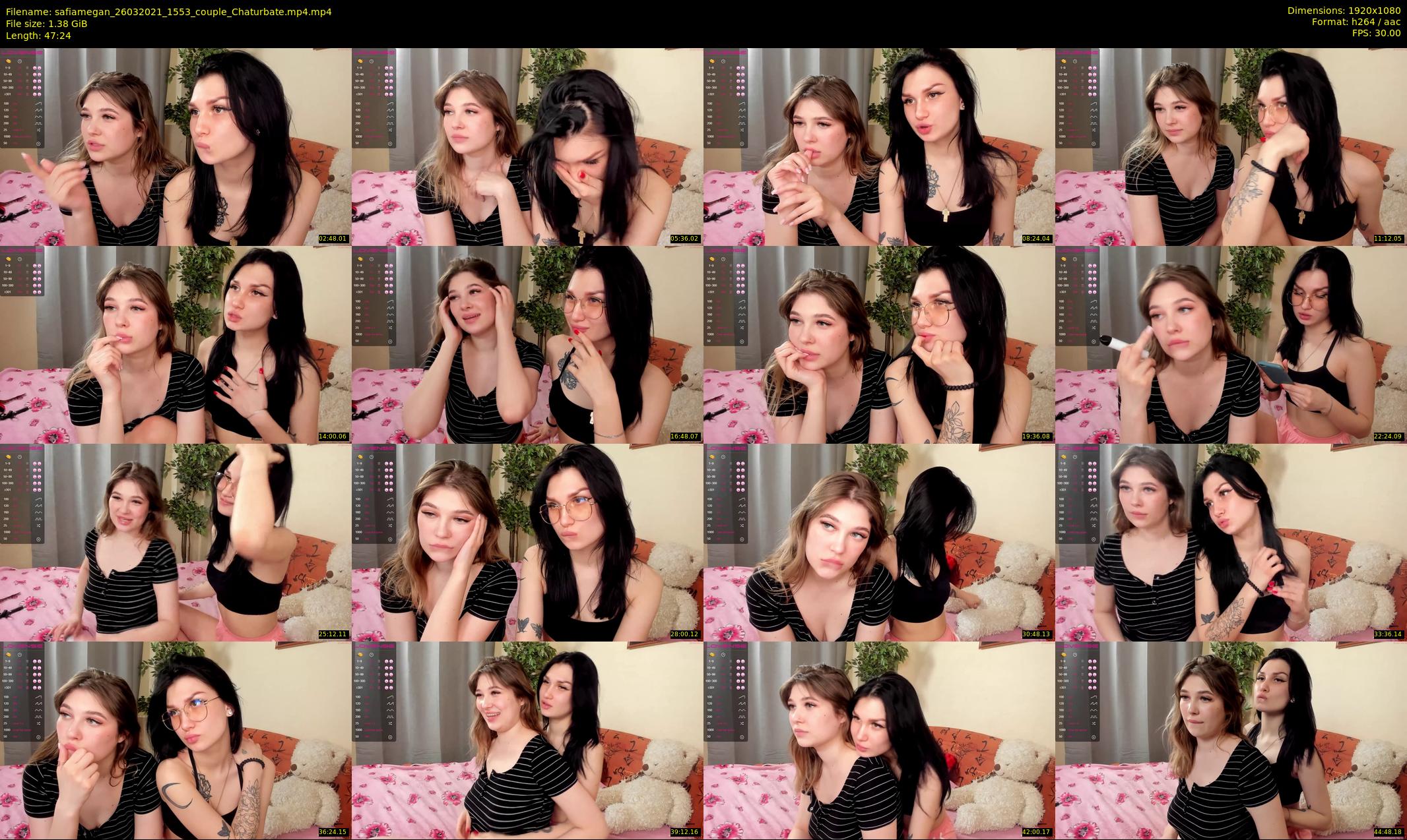 safiamegan — 48 minute Chaturbate couple cam show recording, 1080p, Mar 26, 2021