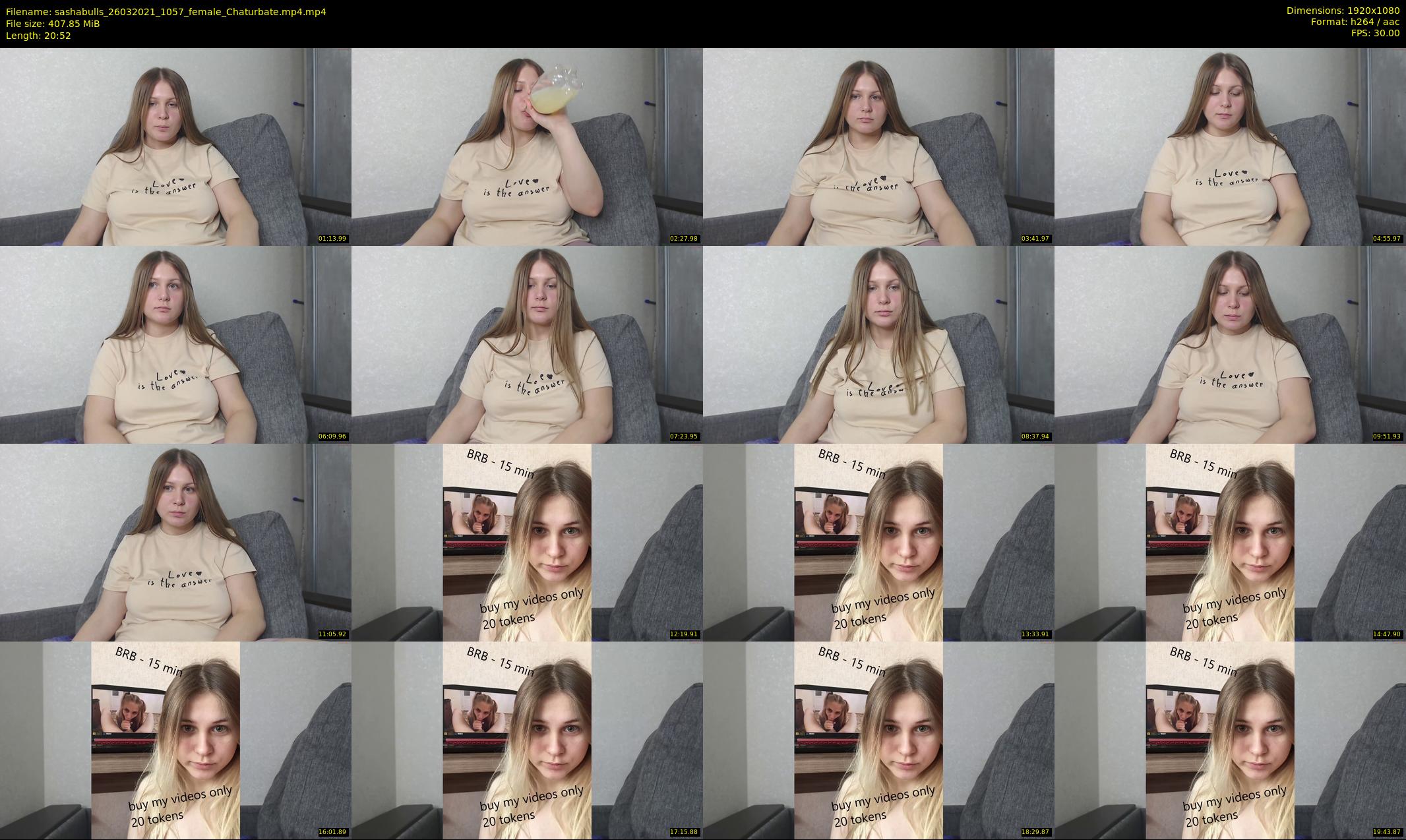 sashabulls — 21 minute Chaturbate couple cam show recording, 1080p, Mar 26, 2021