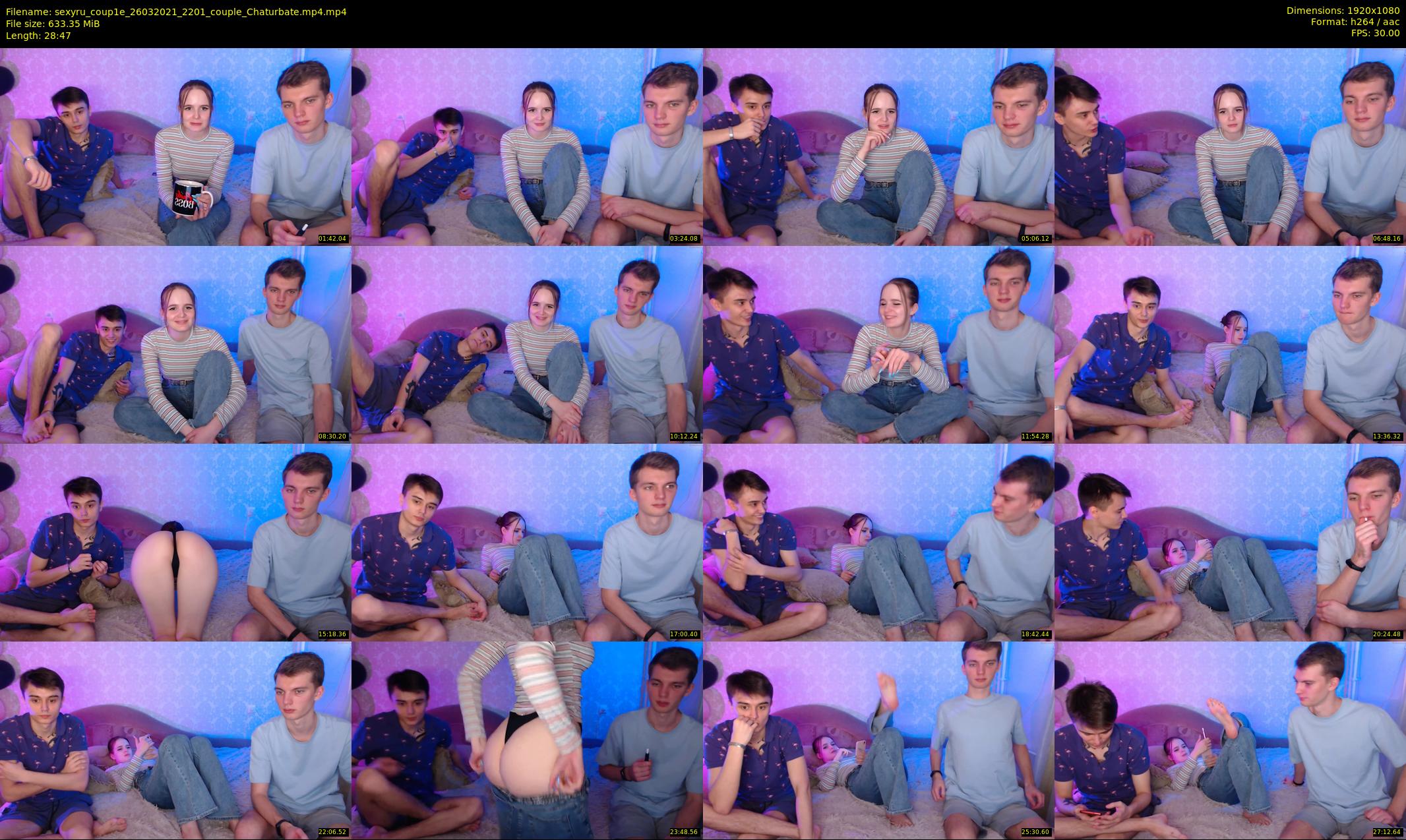 sexyru_coup1e — 29 minute Chaturbate couple cam show recording, 1080p, Mar 26, 2021