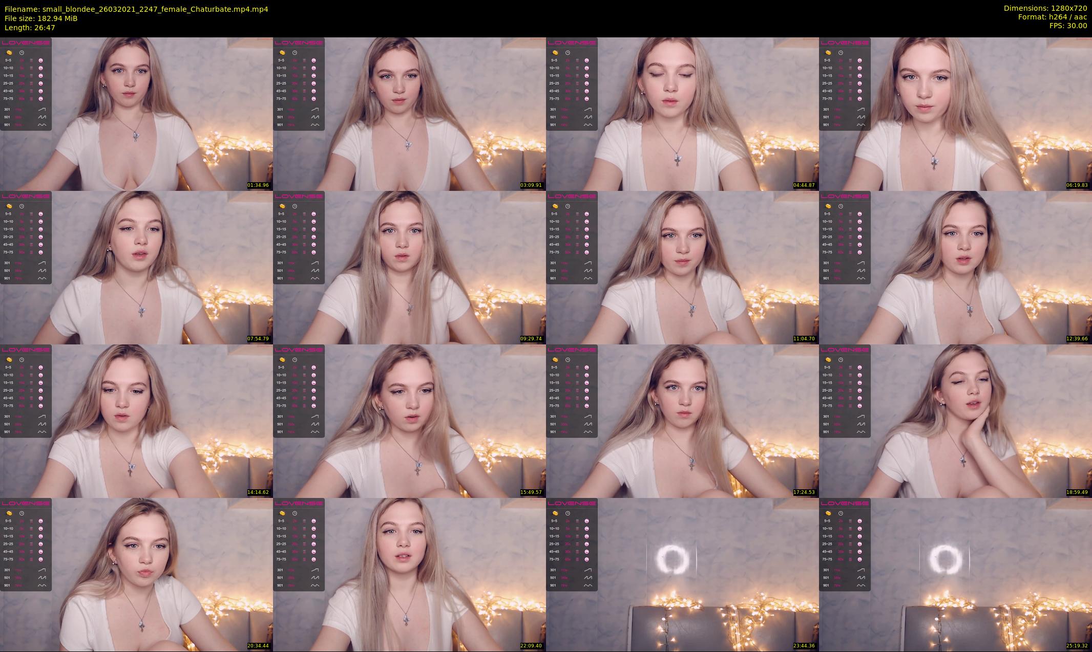 small_blondee — 27 minute Chaturbate female cam show recording, 720p, Mar 26, 2021