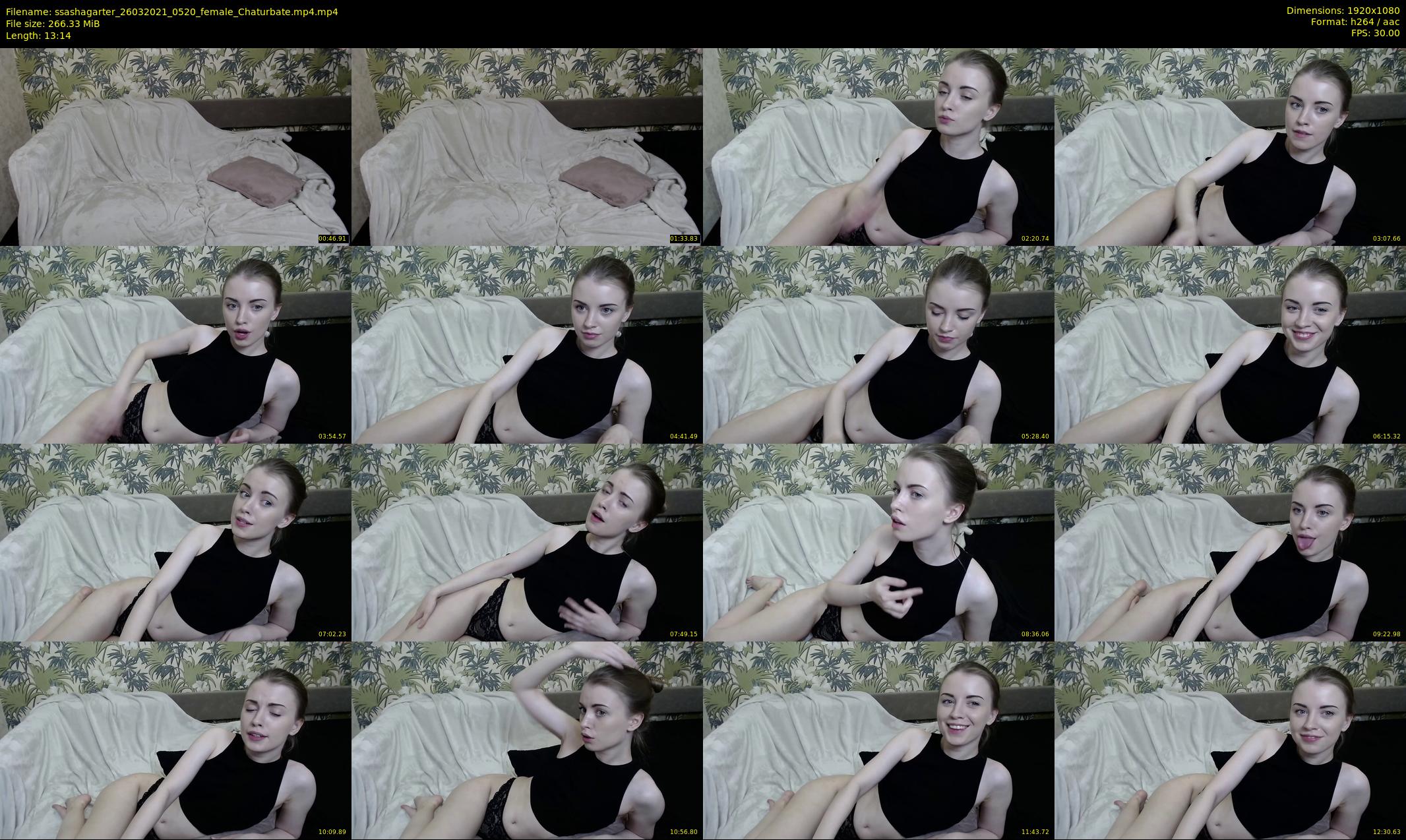 ssashagarter — 14 minute Chaturbate female cam show recording, 1080p, Mar 26, 2021