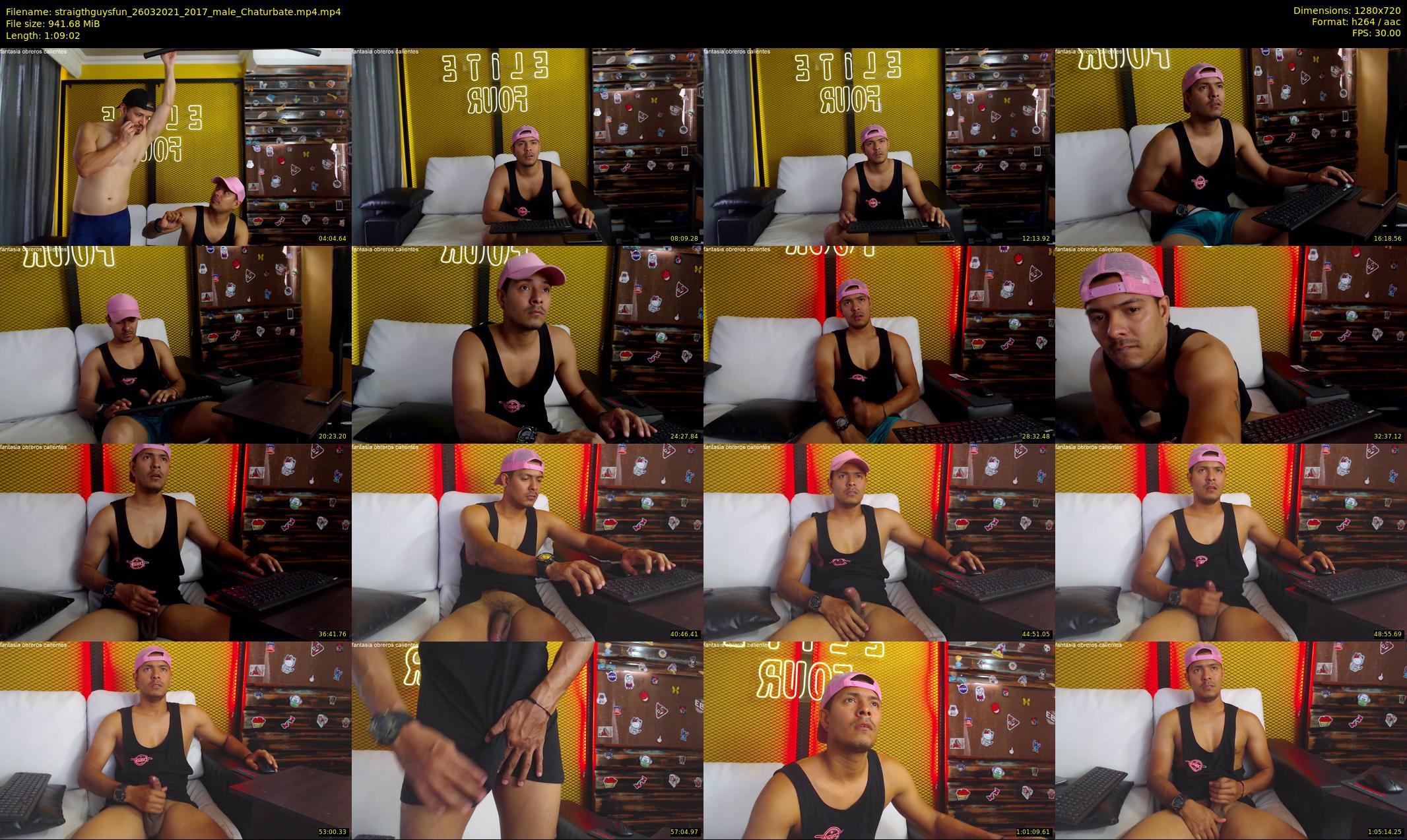 straigthguysfun — 70 minute Chaturbate male cam show recording, 720p, Mar 26, 2021