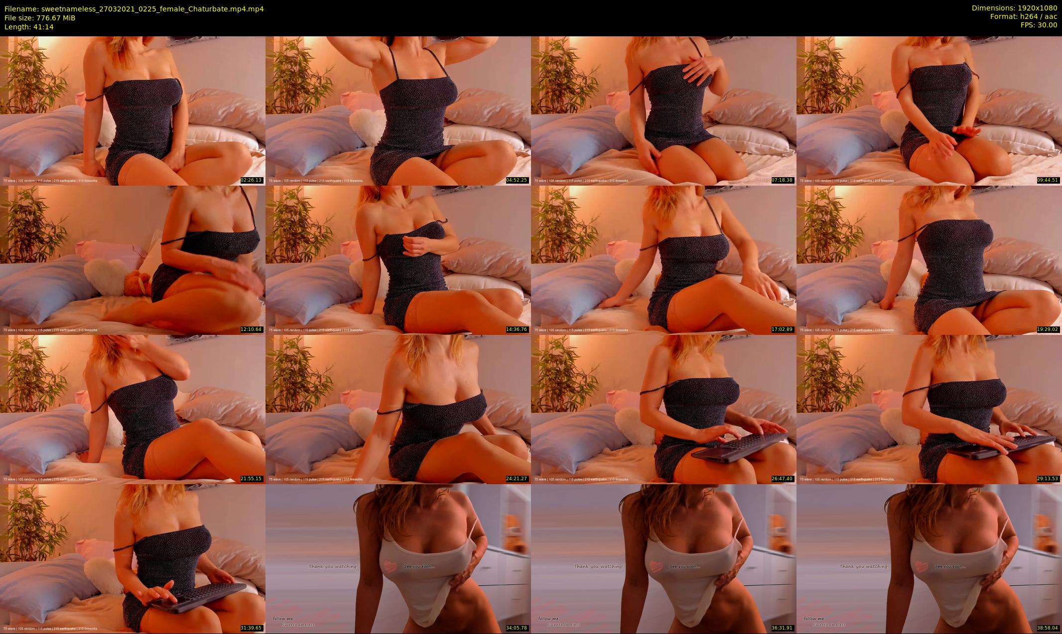 sweetnameless — 42 minute Chaturbate couple cam show recording, 1080p, Mar 27, 2021