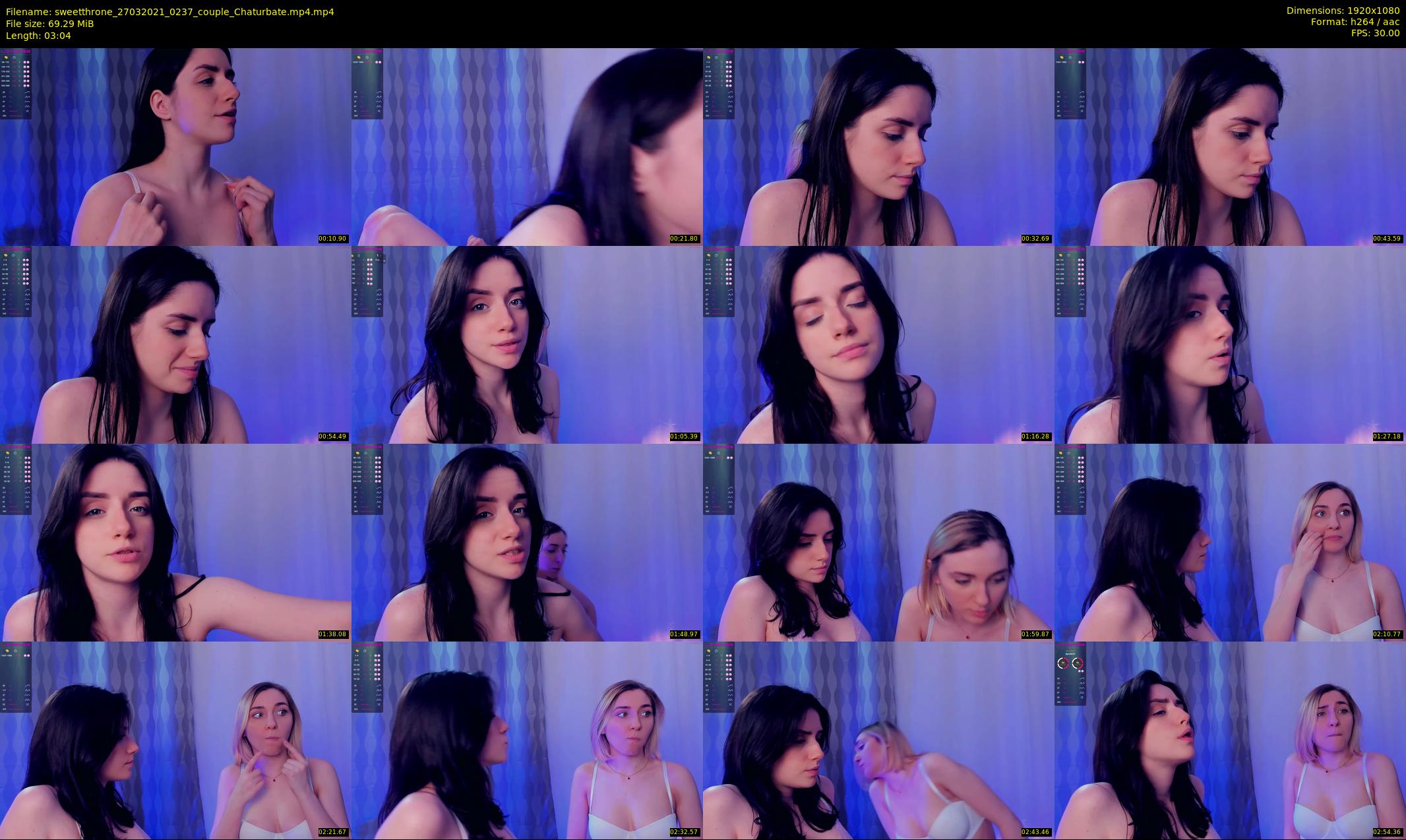 sweetthrone — 4 minute Chaturbate couple cam show recording, 1080p, Mar 27, 2021