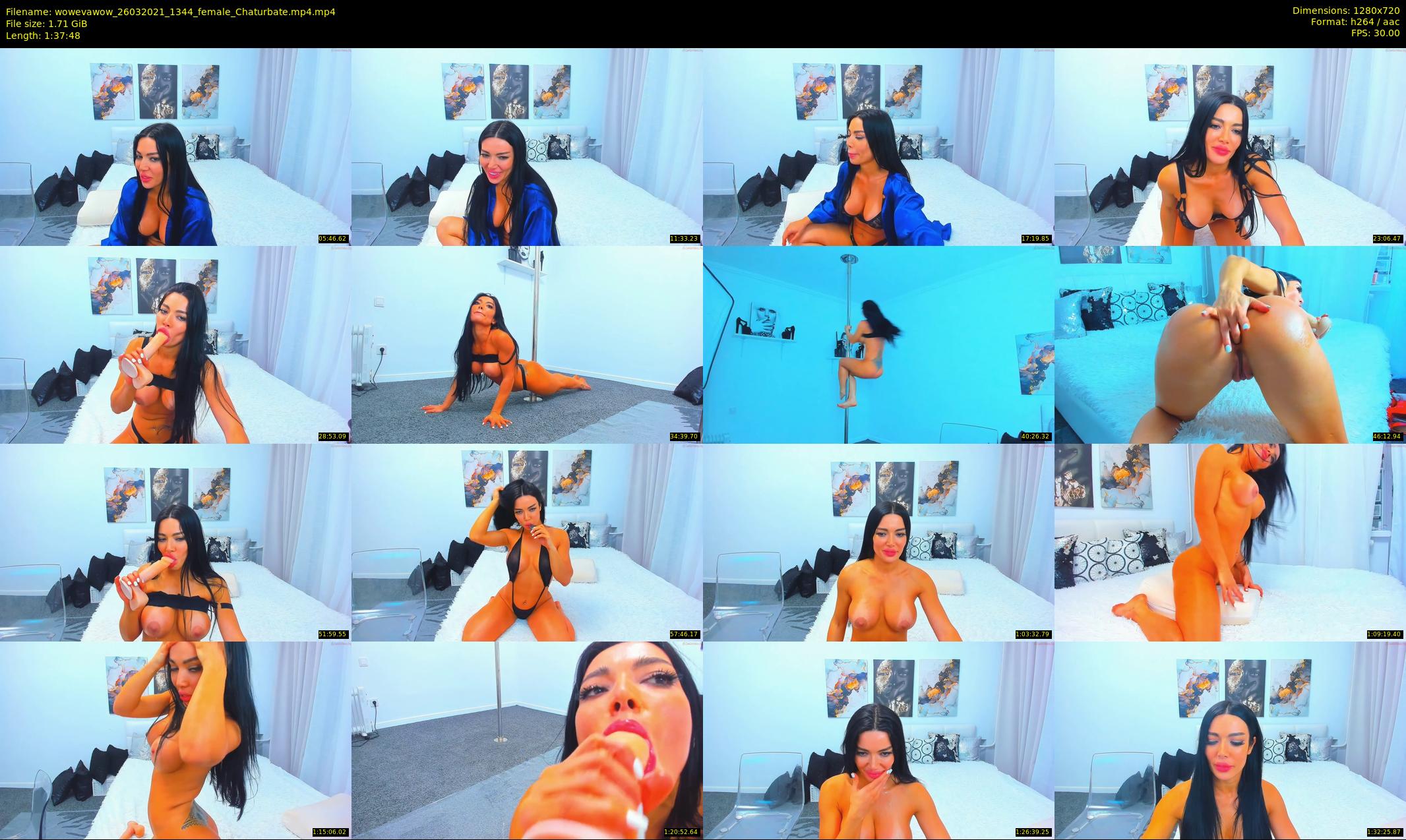 wowevawow — 98 minute Chaturbate female cam show recording, 720p, Mar 26, 2021