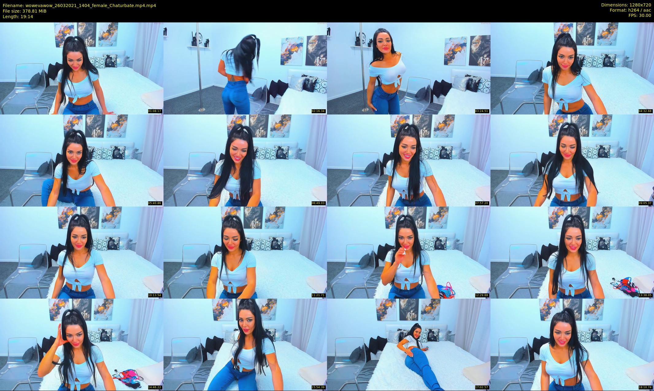 wowevawow — 20 minute Chaturbate female cam show recording, 720p, Mar 26, 2021