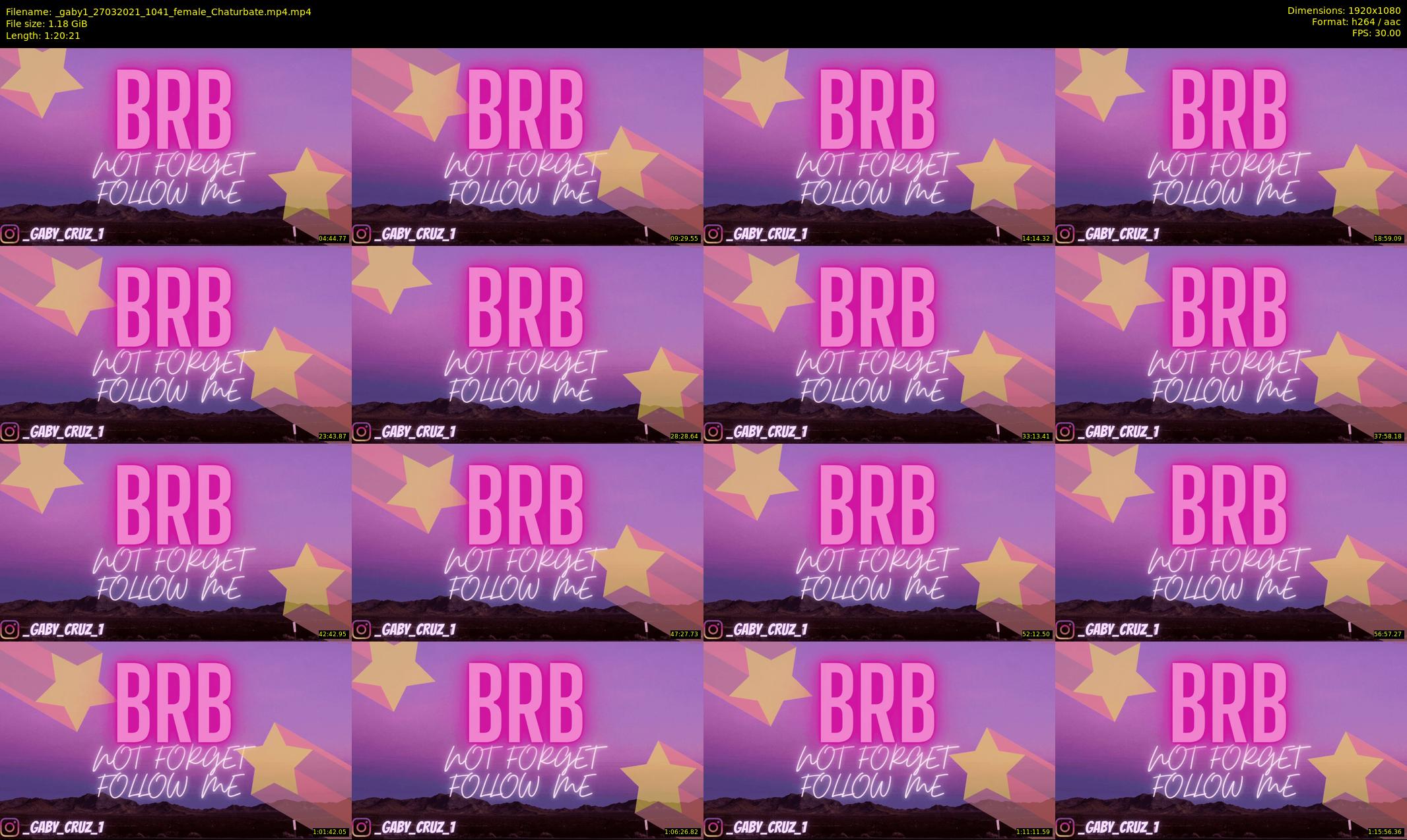 _gaby1 — 81 minute Chaturbate female cam show recording, 1080p, Mar 27, 2021