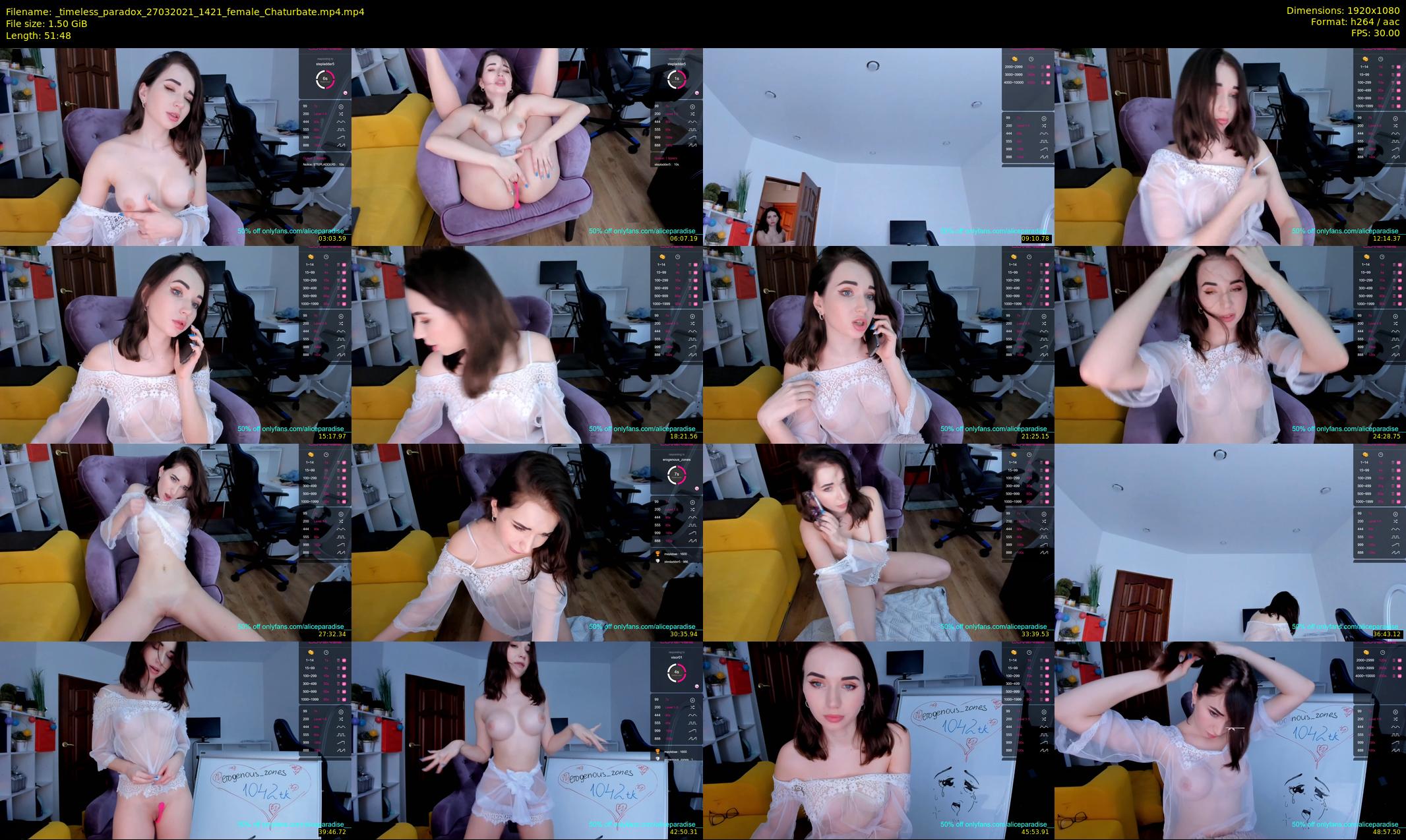 _timeless_paradox — 52 minute Chaturbate female cam show recording, 1080p, Mar 27, 2021