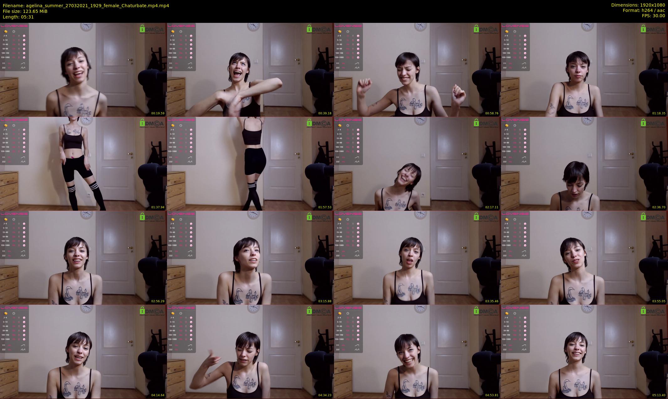 agelina_summer — 6 minute Chaturbate female cam show recording, 1080p, Mar 27, 2021