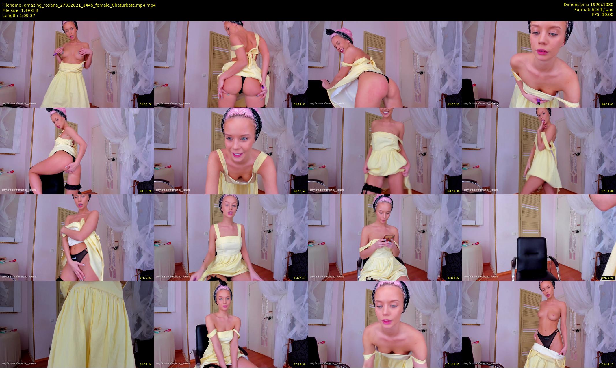 amazing_roxana — 70 minute Chaturbate female cam show recording, 1080p, Mar 27, 2021